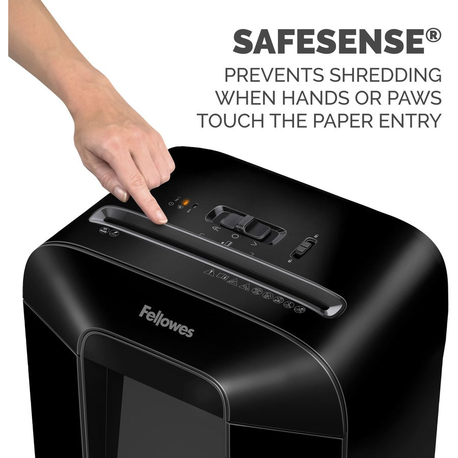 Fellowes Powershred LX85 Cross-Cut Shredder – 12 Sheet Capacity, P-4 Security Level, Safe Sense Technology, 5-Gallon Bin, 20-Minute Runtime for Personal & Home Office Use