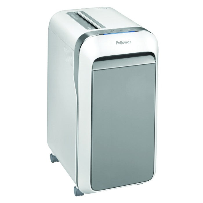 Fellowes LX221 20-Sheet Micro-Cut Paper Shredder – White, Heavy-Duty, P-5 Security, Safe Sense® Technology, 30L Pull-Out Bin, Quiet Office Shredder with Auto-Start & Reverse