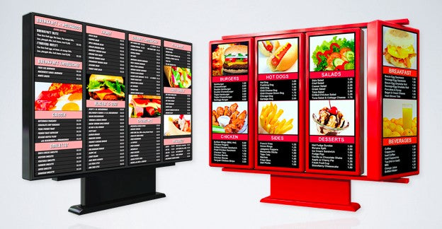 TREND Outdoor Drive-Thru LCD Menu Board - 55