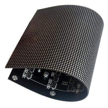 TREND 1.25mm  Flexible LED Display , Lightweight Build , Events & Advertising , Black , High Flexibility, 360° Viewing Angle, User-Friendly Installation