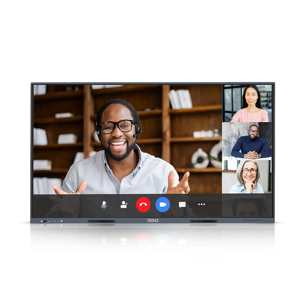 trend-uhd-interactive-panel-in-use-for-video-conferencing-and-collaboration