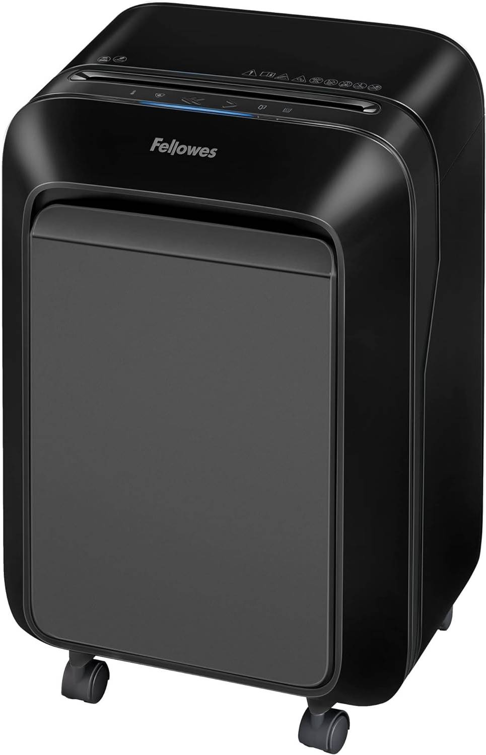 Fellowes LX210 Micro-Cut Paper Shredder – Heavy-Duty Steel Blades, Office & Home Use, Black,white – 16-Sheet Capacity, P-4 Security, IntelliBar™ Technology