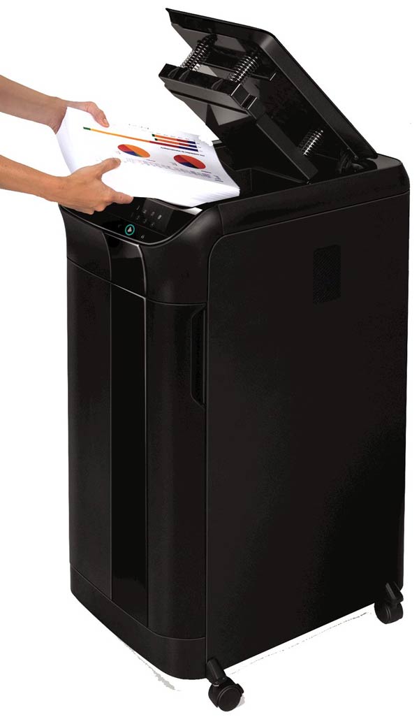 Fellowes AutoMax™ 550C Commercial Shredder – Automatic Feed, Cross-Cut, 14-Sheet Capacity, Ultra-Quiet, Energy-Efficient for Office Use