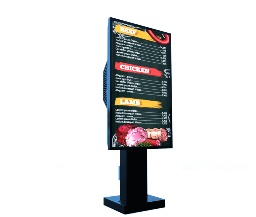 TREND Outdoor Drive-Thru LCD Menu Board - 55