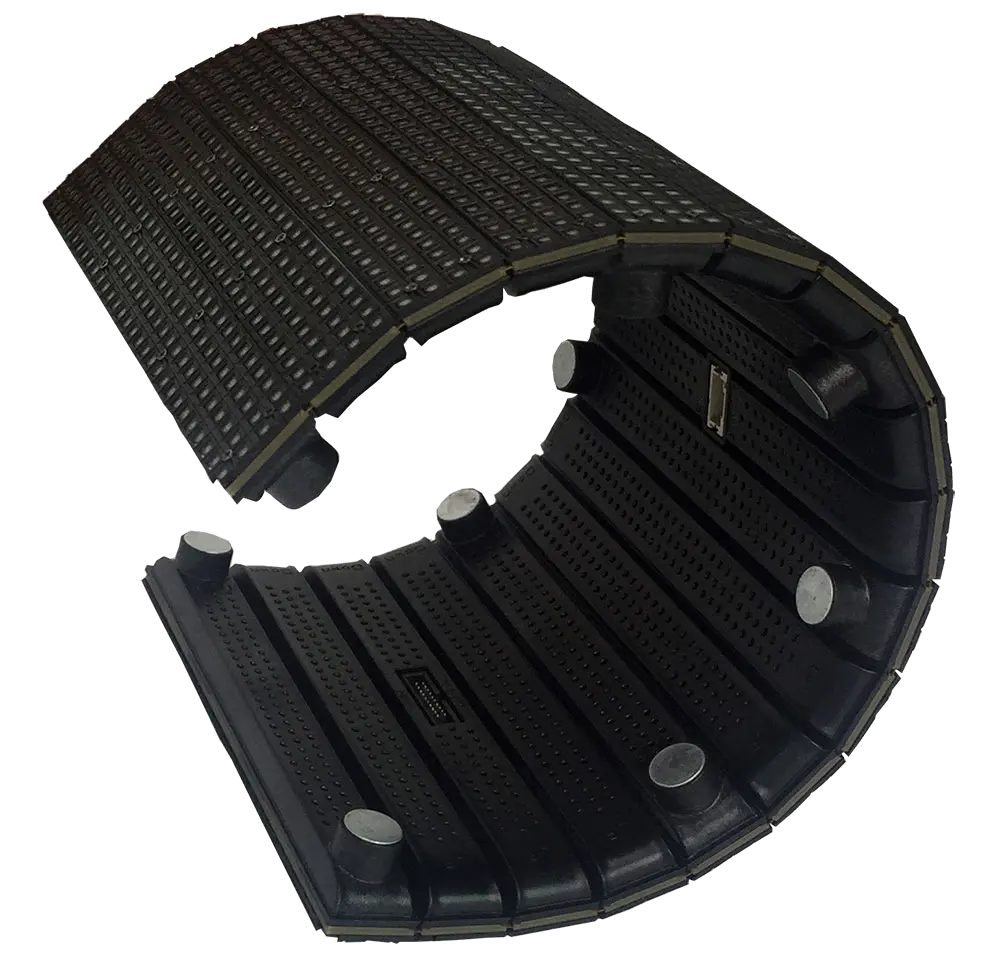 TREND 1.25mm  Flexible LED Display , Lightweight Build , Events & Advertising , Black , High Flexibility, 360° Viewing Angle, User-Friendly Installation