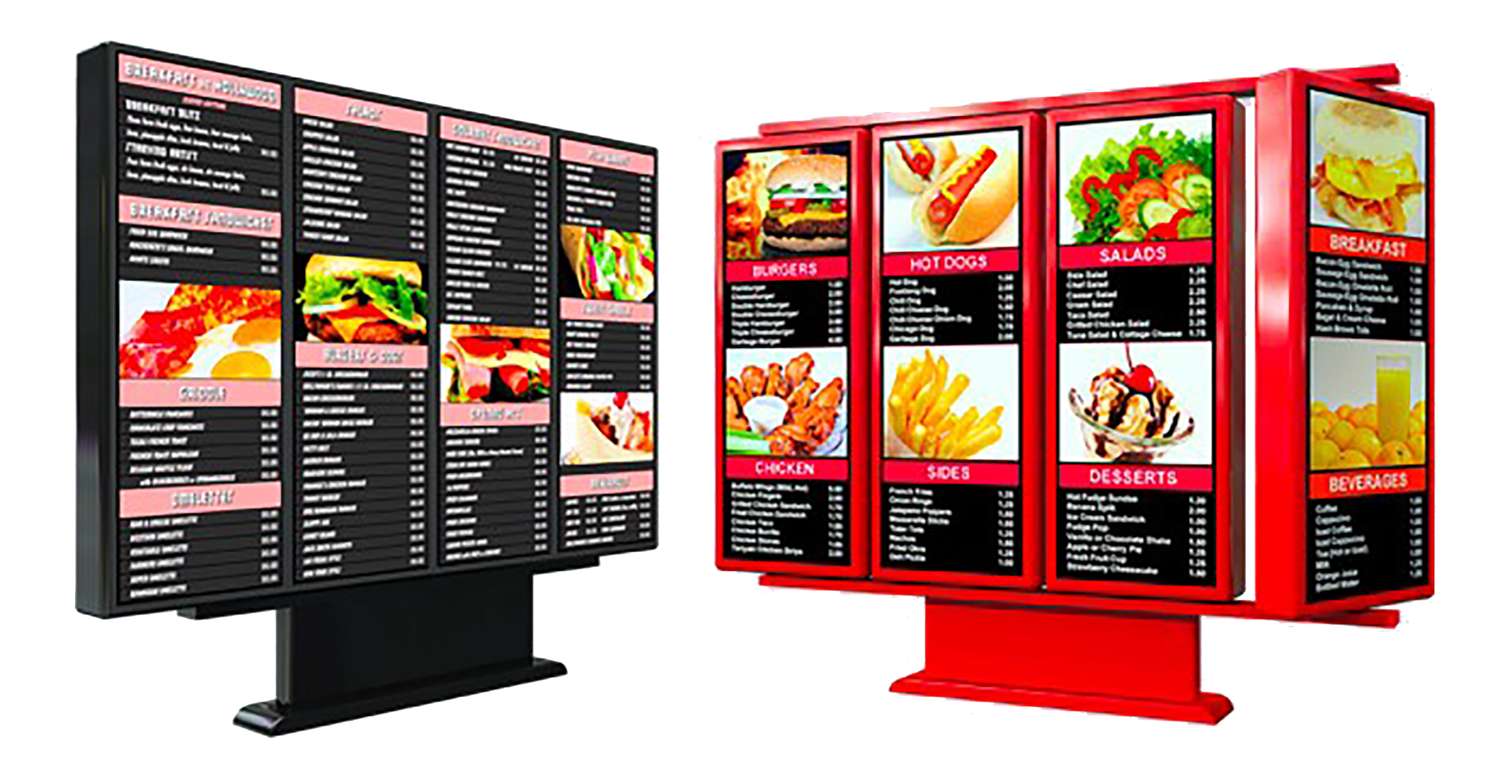 TREND Outdoor Drive-Thru LCD Menu Board - 55