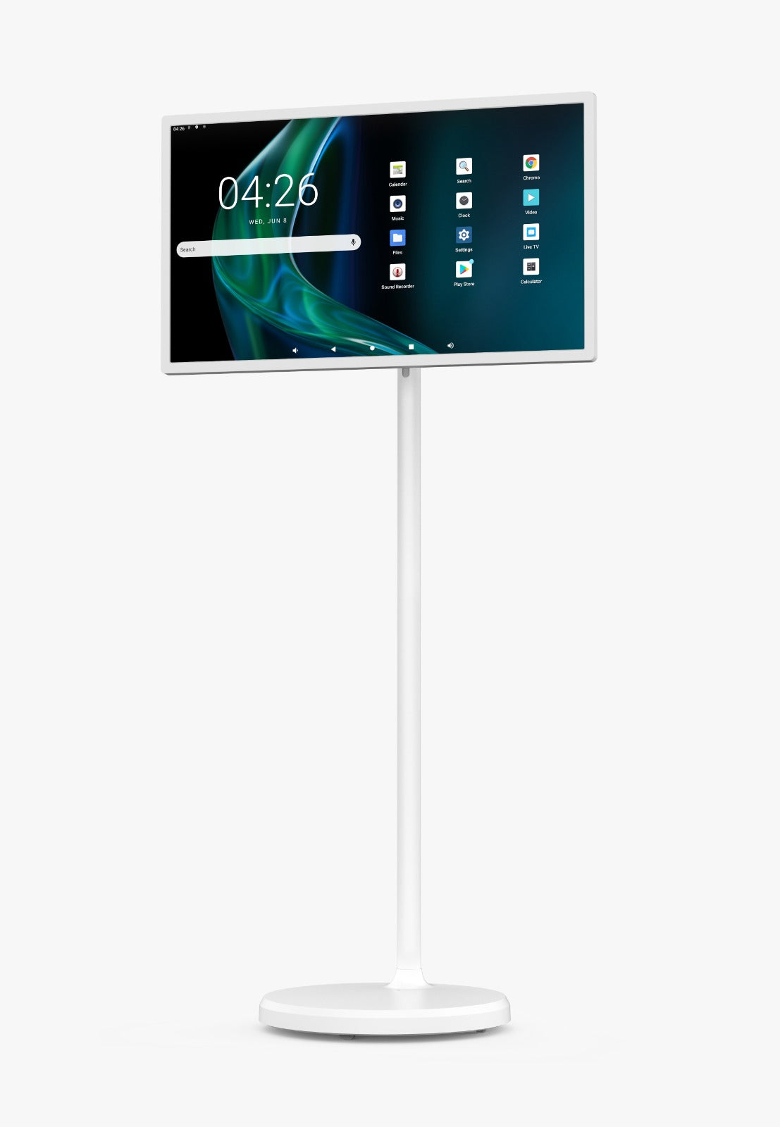 trend-mobile-smart-screen-display-front-view-with-adjustable-stand