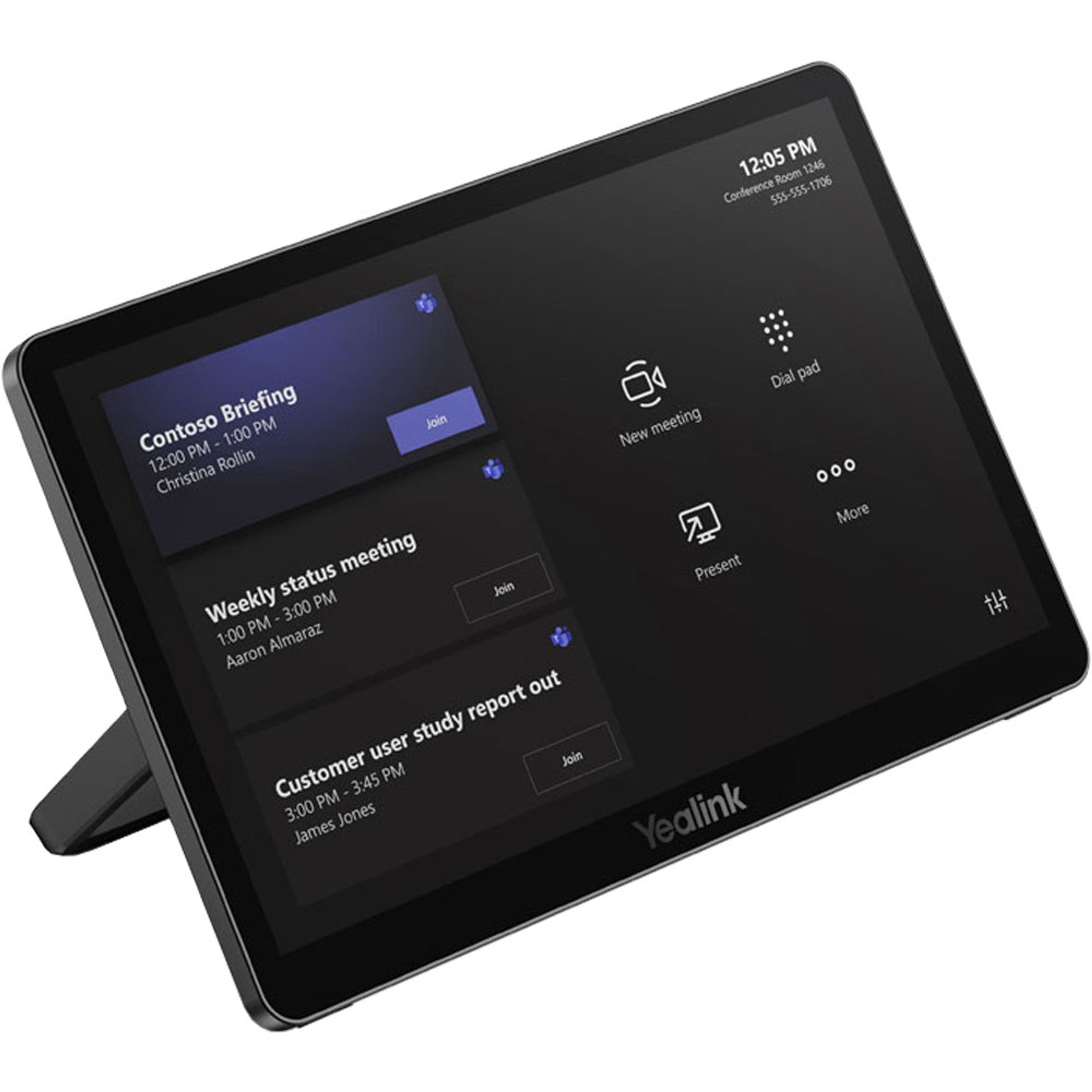 Yealink ZVC860-C5-000 Microsoft Teams Room System – 4K PTZ Camera, Touch Panel Control, and Mini-PC for Medium to Large Meeting Rooms