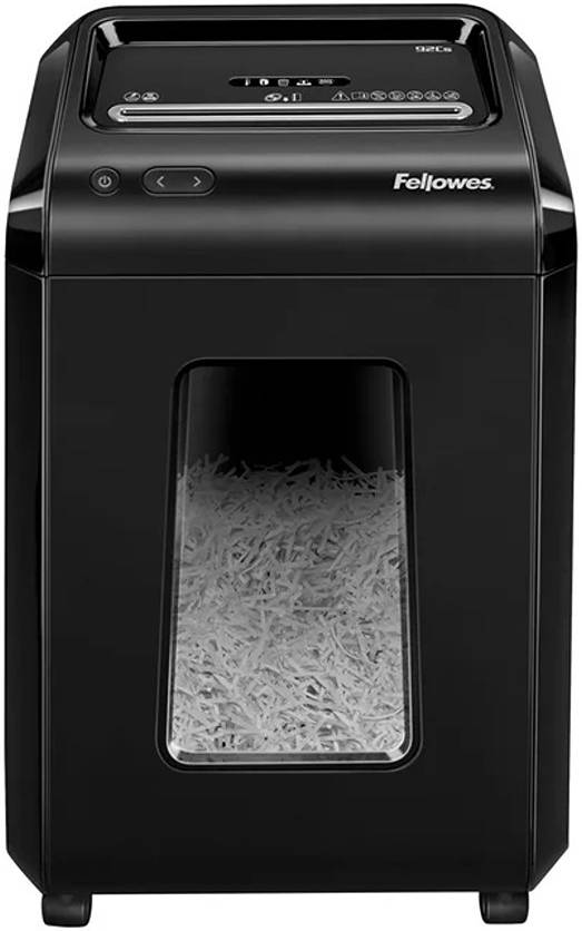 Fellowes Powershred 92Cs Cross-Cut Shredder – 18-Sheet Capacity, P-4 Security Level, Safe Sense® Technology, 7-Gallon Bin for Home and Office Use