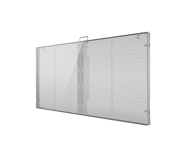 TREND Transparent LED Display (H10.4-V10.4) – Ultra-Transparent 68% Indoor Display with Lightweight Aluminium Profile and Advanced Heat Dissipation