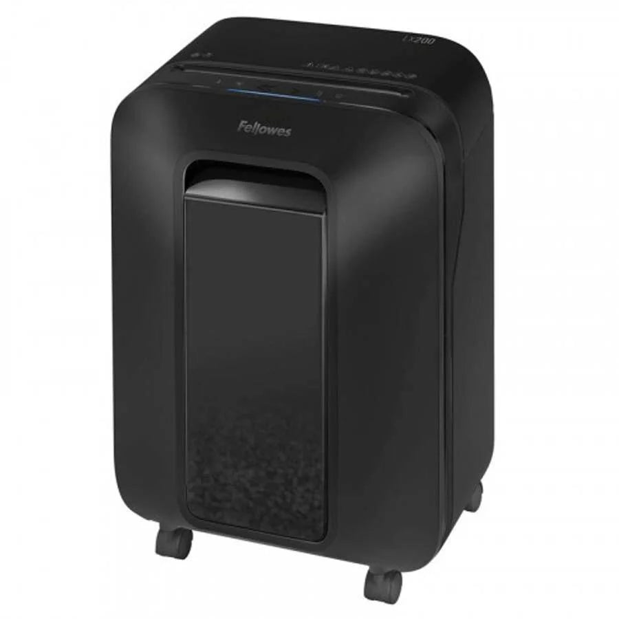 Fellowes Powershred LX200 Micro-Cut Shredder – 12-Sheet Capacity, P-4 Security Level, IntelliBar™ Technology, SafeSense® Protection, 6-Gallon Bin for Home and Small Office Use