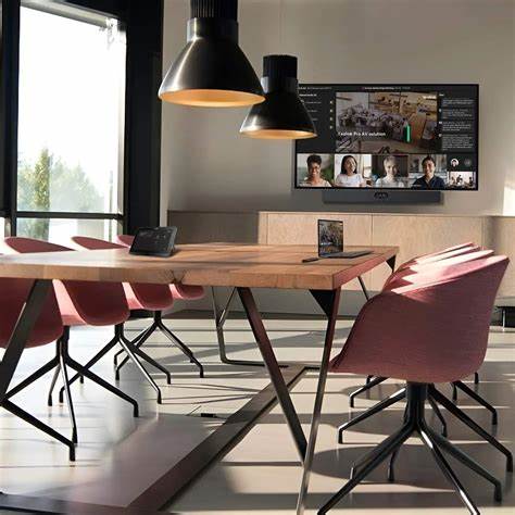 Yealink A40-010 Meeting Bar A40 All-in-One Video Collaboration Bar, 4K Ultra HD, AI-Powered Camera, Microphone & Speakers, Seamless Integration with Zoom & Microsoft Teams