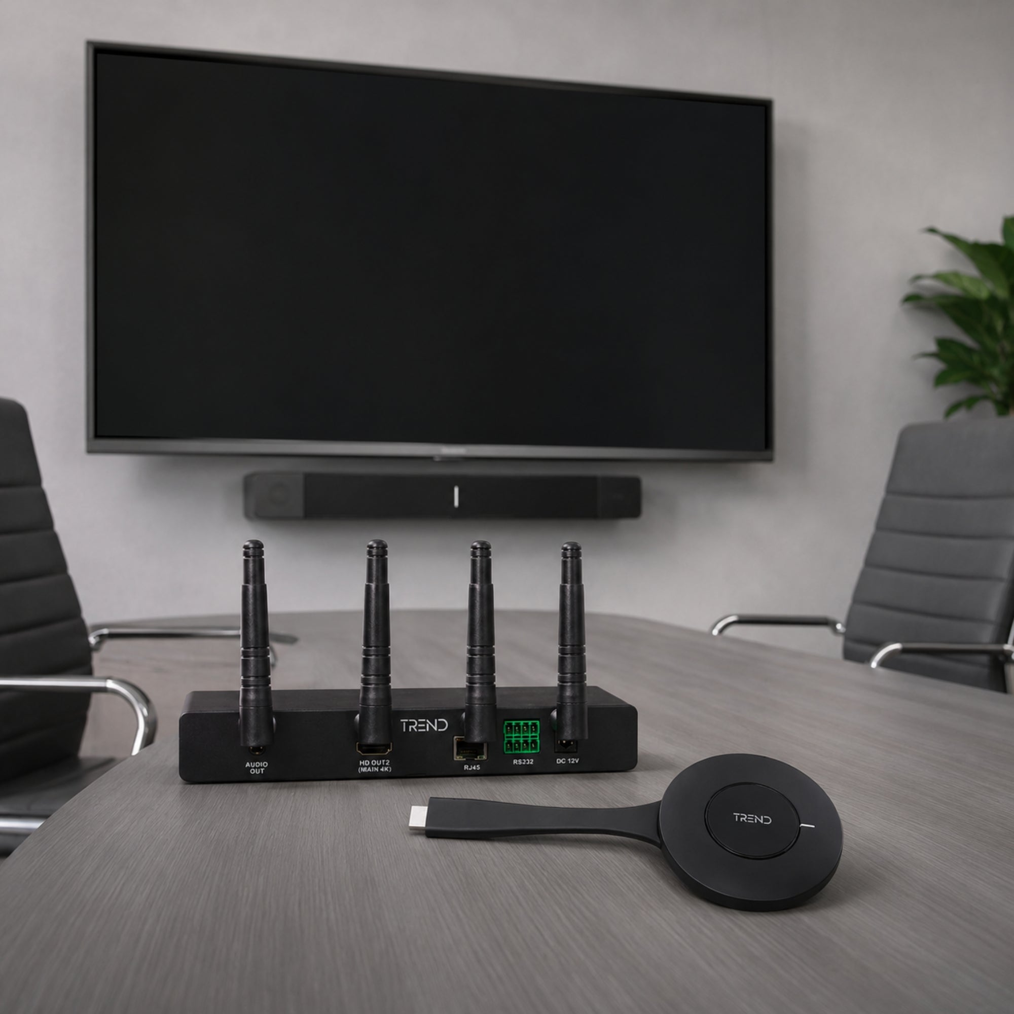 TREND TR-MEA100PRO Wireless Conferencing BYOM System | 4K Wireless Presentation & 9-Screen Collaboration Solution