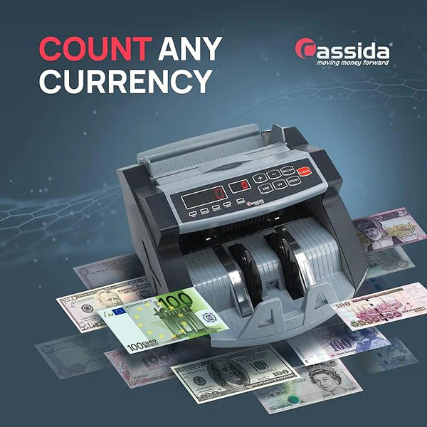 Cassida 5510UV Multi-Currency Money Counting Machine With UV Counterfeit Detection