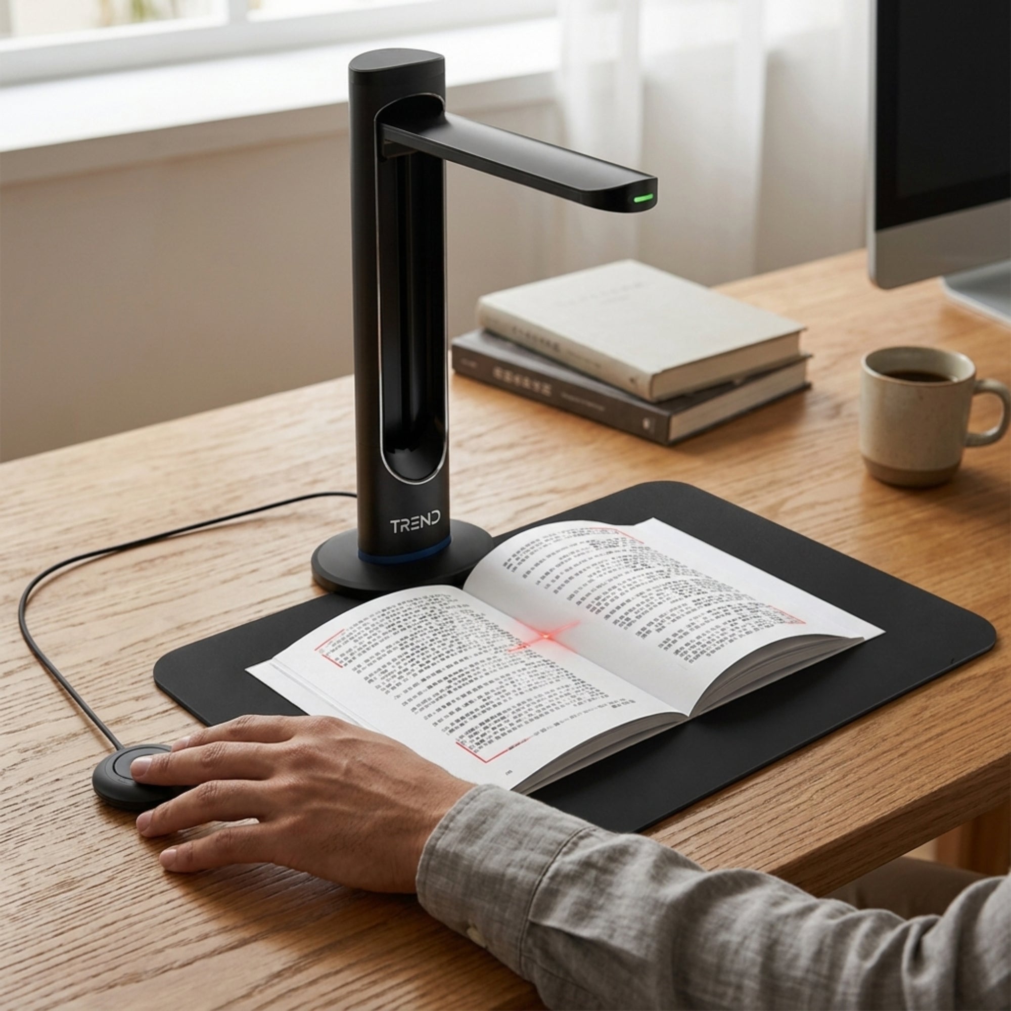 TREND TR-K84 48MP 4K AI Document Camera & A3 Overhead Book Scanner