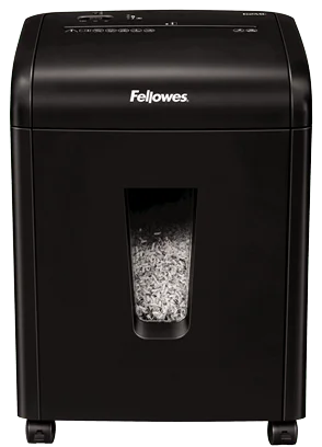 Fellowes Powershred 10M Micro-Cut Paper Shredder – Black, High-Security, 10-Sheet Capacity, P-5, Silent Shred™, Auto-Reverse, 19L Pull-Out Bin for Home & Office Use