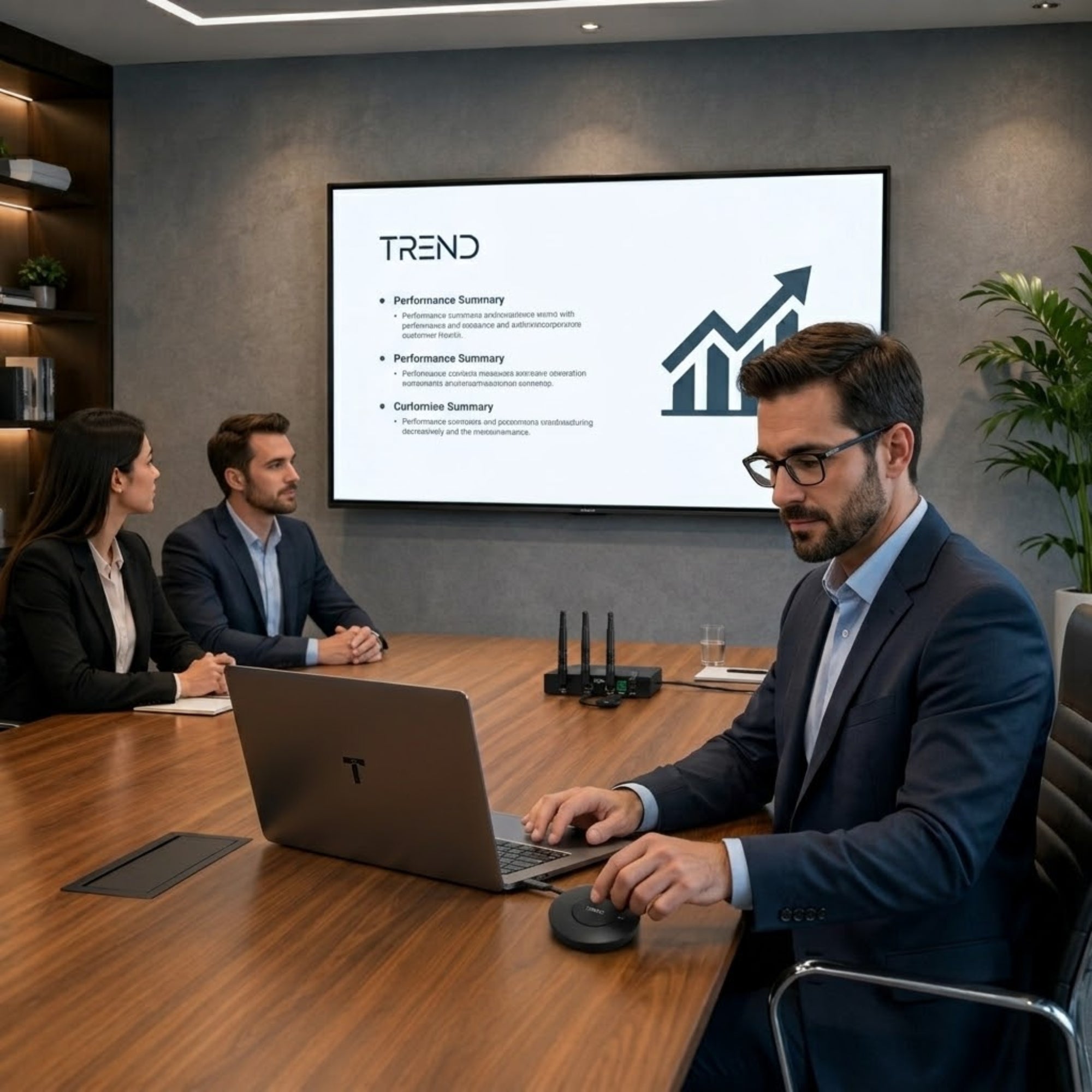TREND TR-MEA100PRO Wireless Conferencing BYOM System | 4K Wireless Presentation & 9-Screen Collaboration Solution
