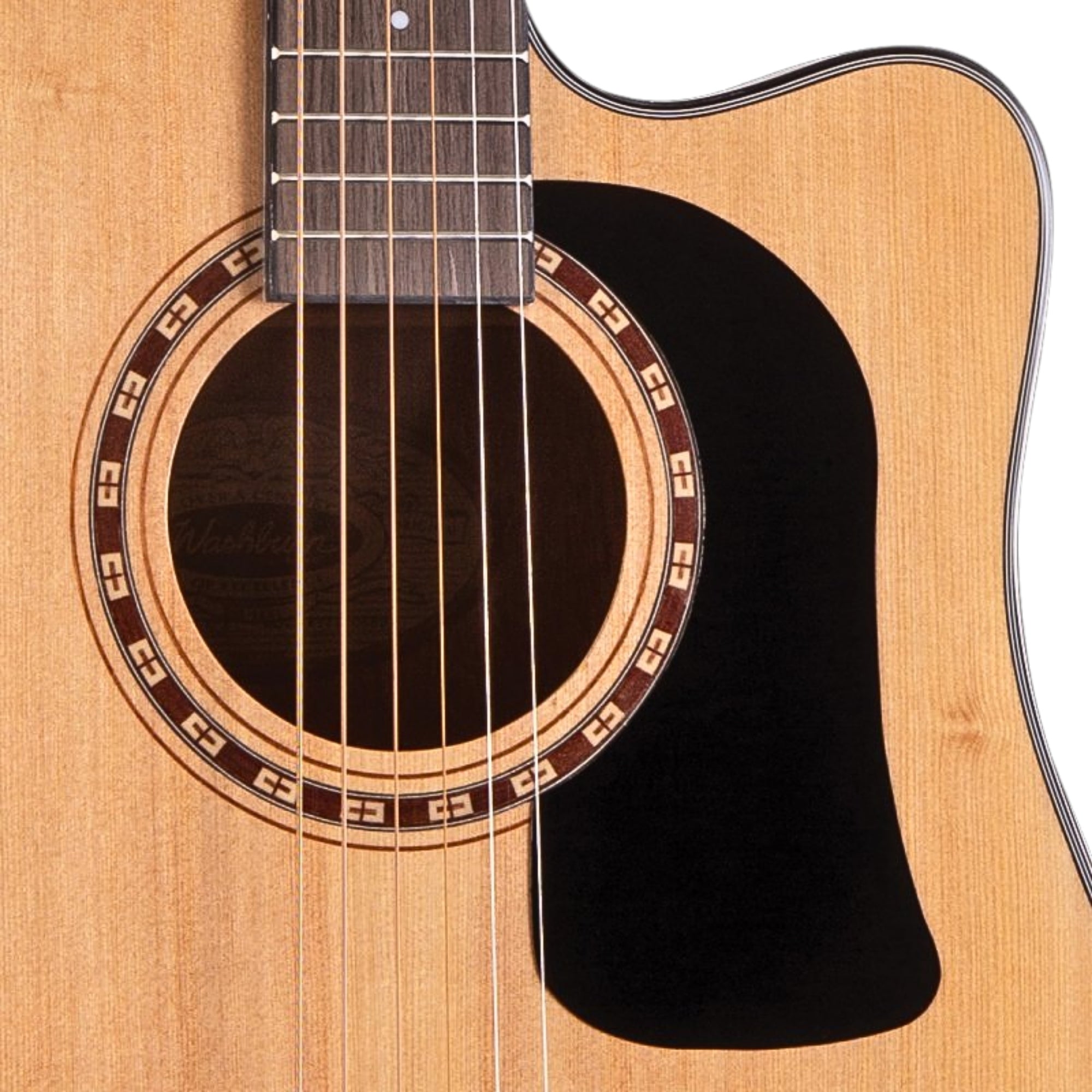 Washburn AD5CE-A-U 6-String Acoustic Electric Guitar With Barcus-Berry Preamp & Built-in Tuner – Natural Gloss