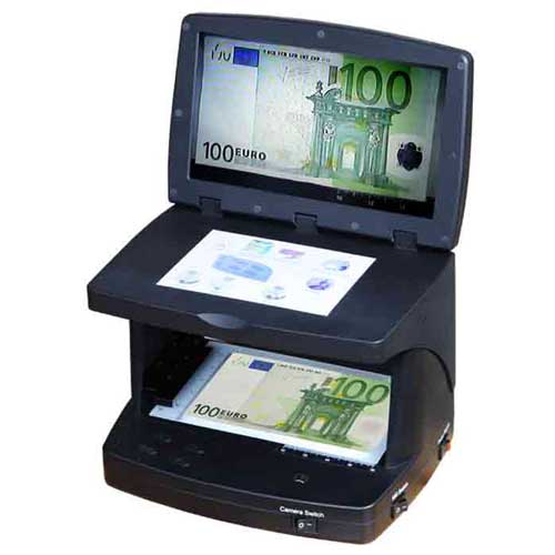 PF-9007 Multi-Currency & Documents Detector – Professional Banknote Authentication, UV/IR Detection, 7-inch LCD Display