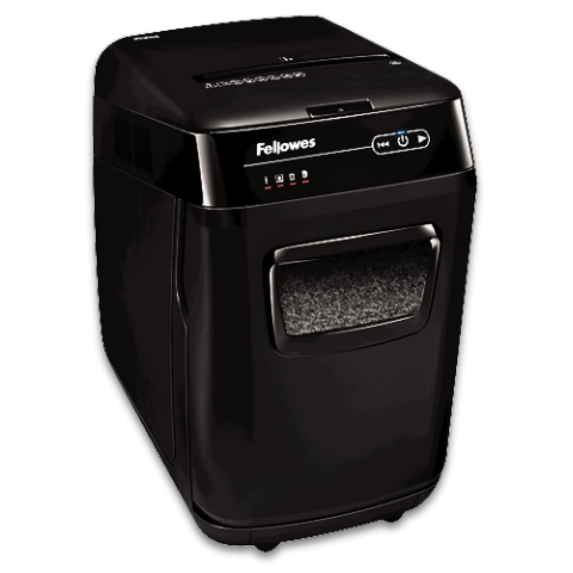 كسارة ورق Fellowes AutoMax™ 200M التجارية – تغذية تلقائية، قص متقاطع، سعة 10 ورقات يدوياً/200 ورقة تلقائياً، فائقة الهدوء، موفرة للطاقة للاستخدام المكتبي