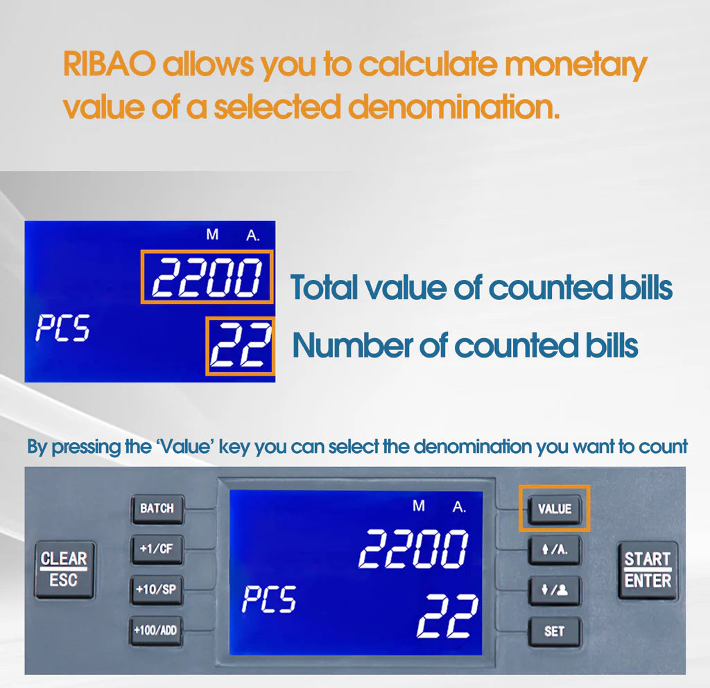 Acheter la compteuse de billets Ribao BC-35 aux Émirats Arabes Unis