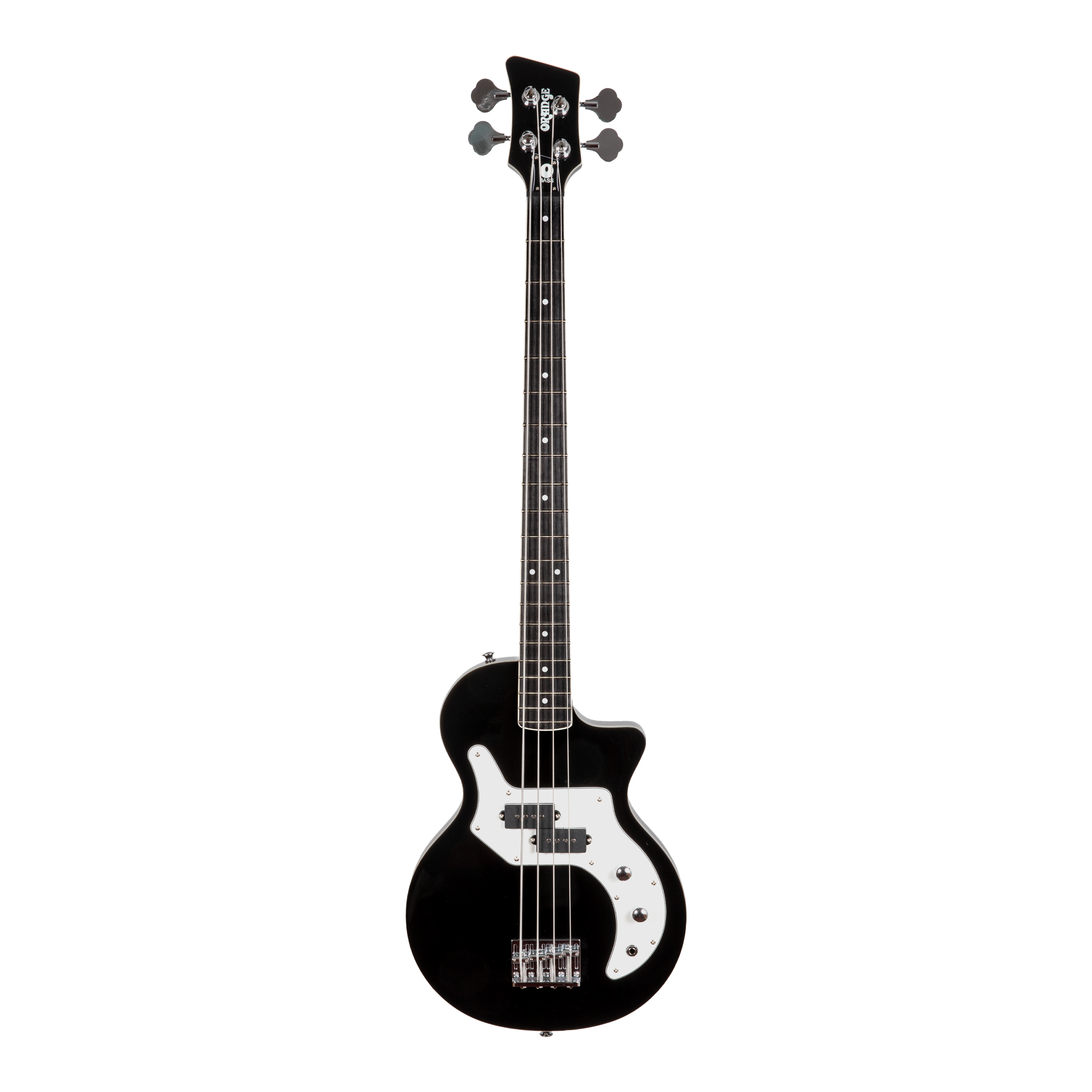Orange O Bass 4-String Custom Split-Coil Pickup With Premium Gig Bag Electric Bass Guitar - Black