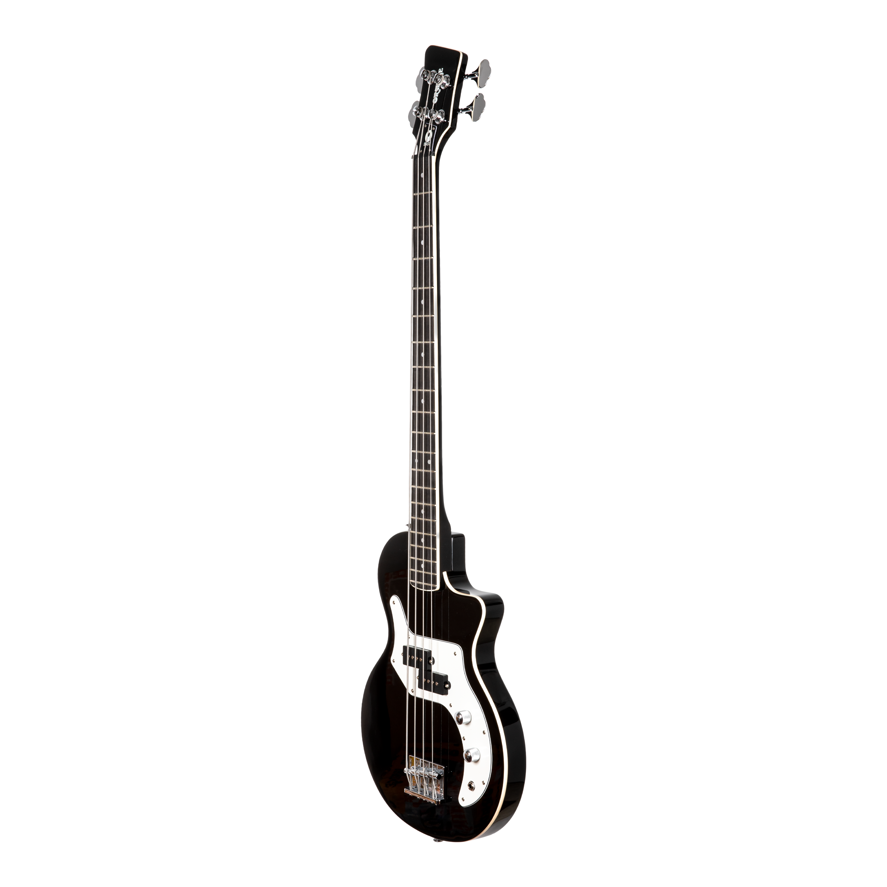 Orange O Bass 4-String Custom Split-Coil Pickup With Premium Gig Bag Electric Bass Guitar - Black