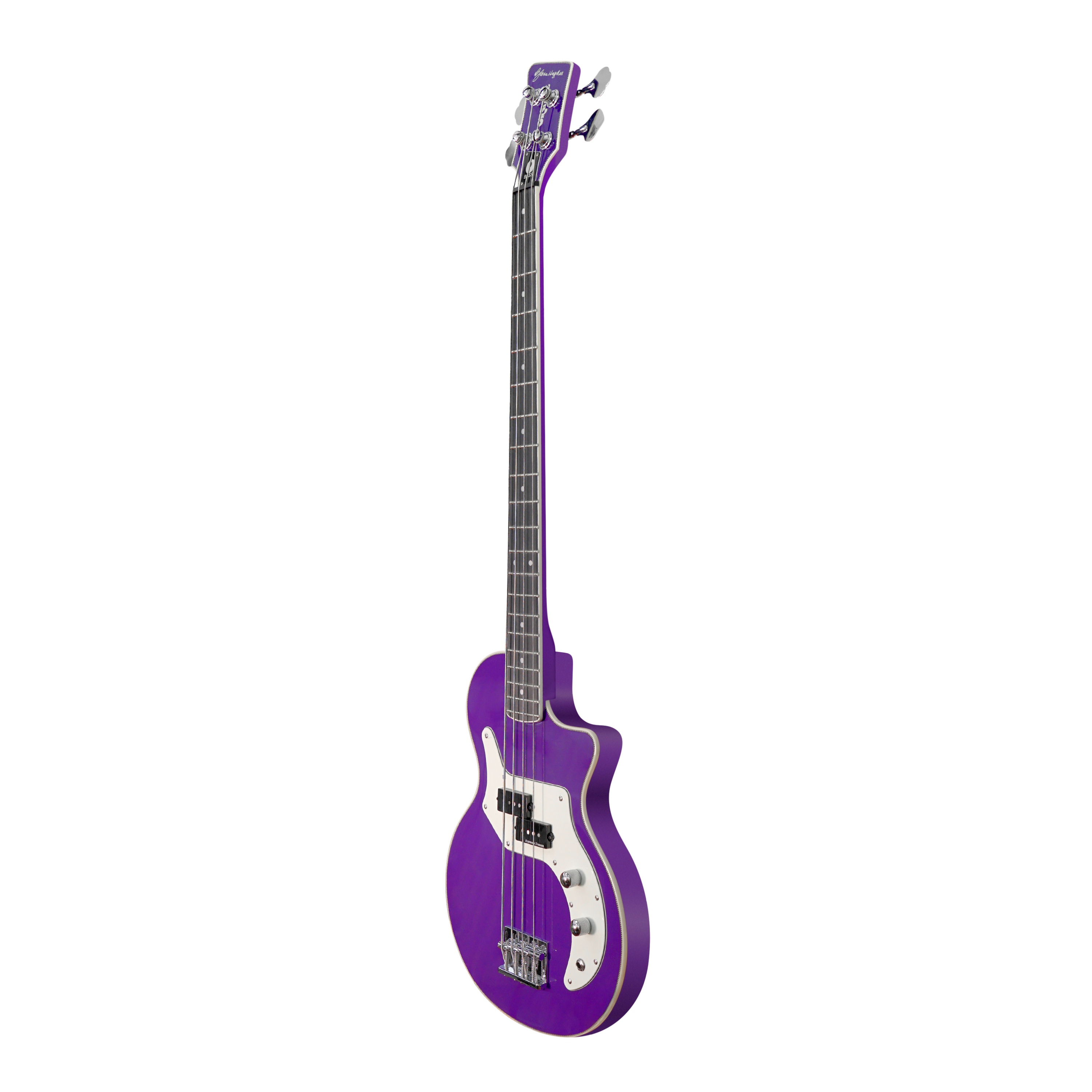 Orange O Bass 4-String Custom Split-Coil Pickup With Premium Gig Bag Electric Bass Guitar - Purple