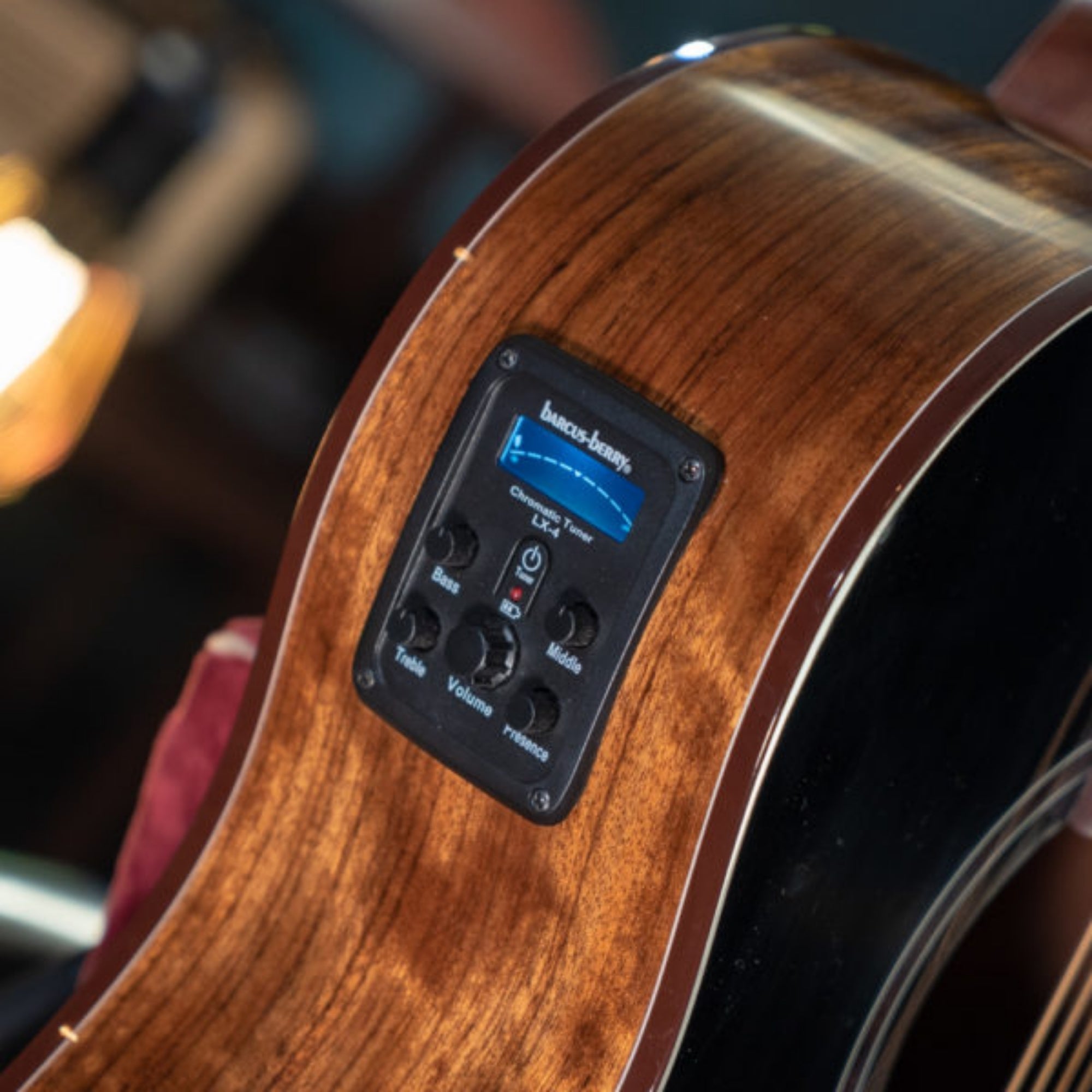 Washburn BTS9VCECH-D Bella Tono Suprema Studio 6-String with Barcus-Berry LX4 Preamp Electro-Acoustic Guitar – Gloss Charcoal Burst