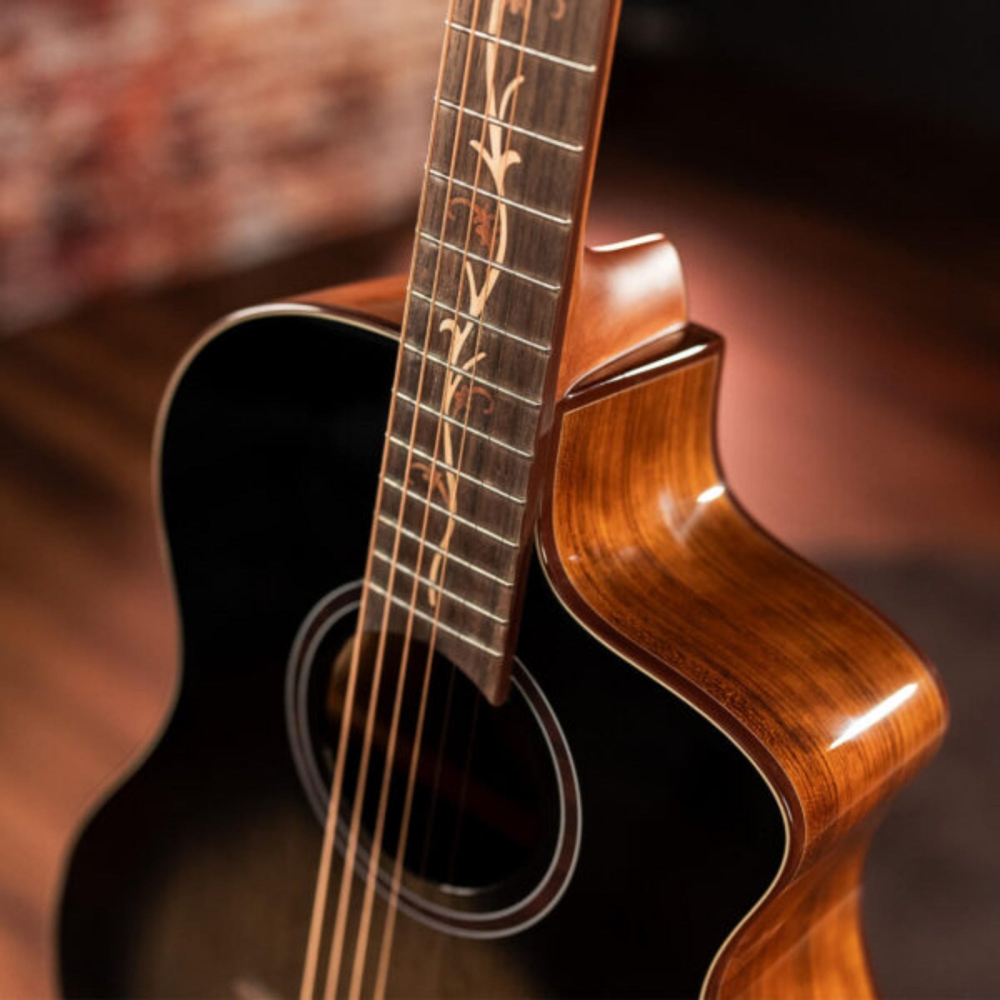 Washburn BTS9VCECH-D Bella Tono Suprema Studio 6-String with Barcus-Berry LX4 Preamp Electro-Acoustic Guitar – Gloss Charcoal Burst