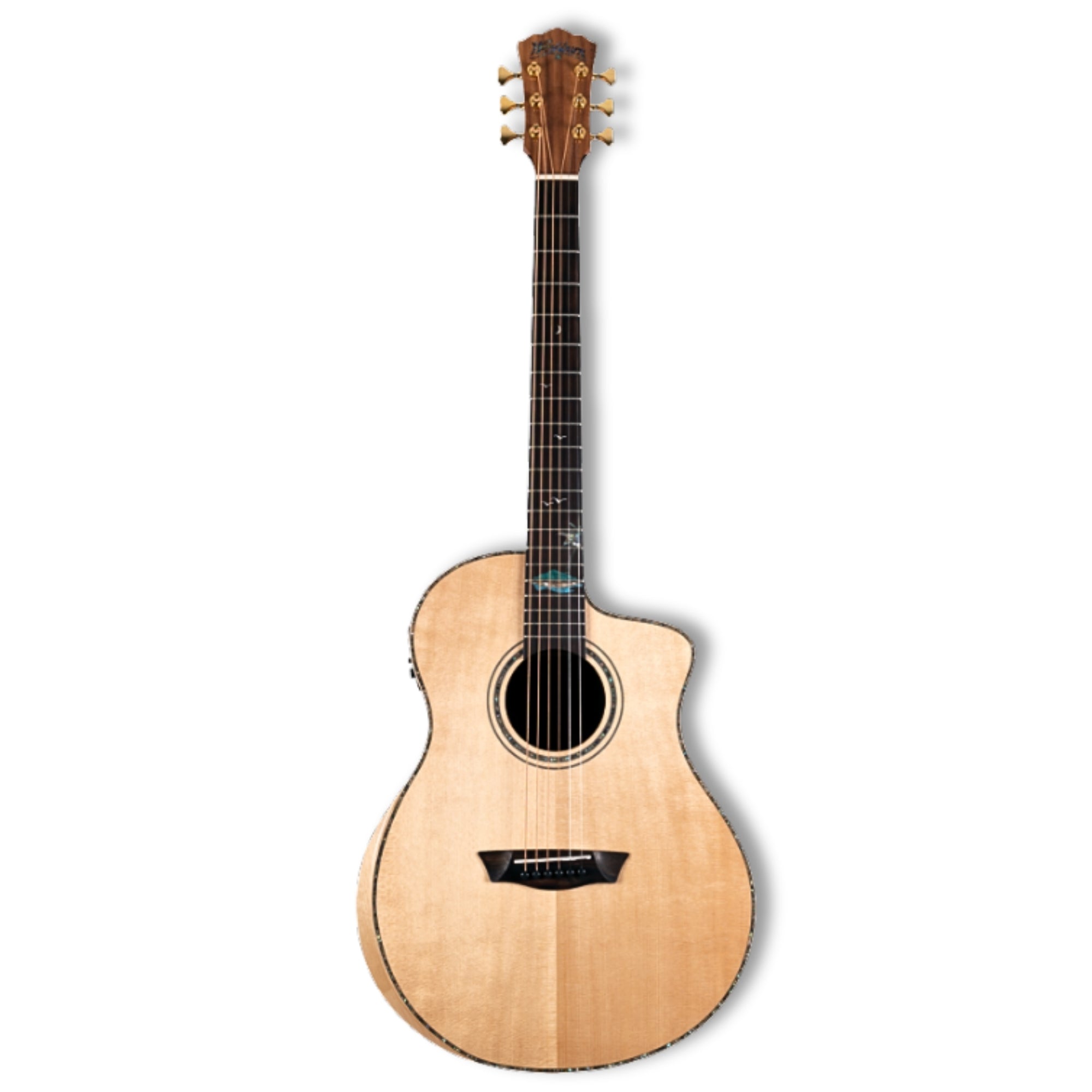 Washburn BTSC56SCE-D Bella Tono Suprema Studio 6-String with Solid Spruce Top & Barcus-Berry LX4 Preamp Electro-Acoustic Guitar – Natural Finish