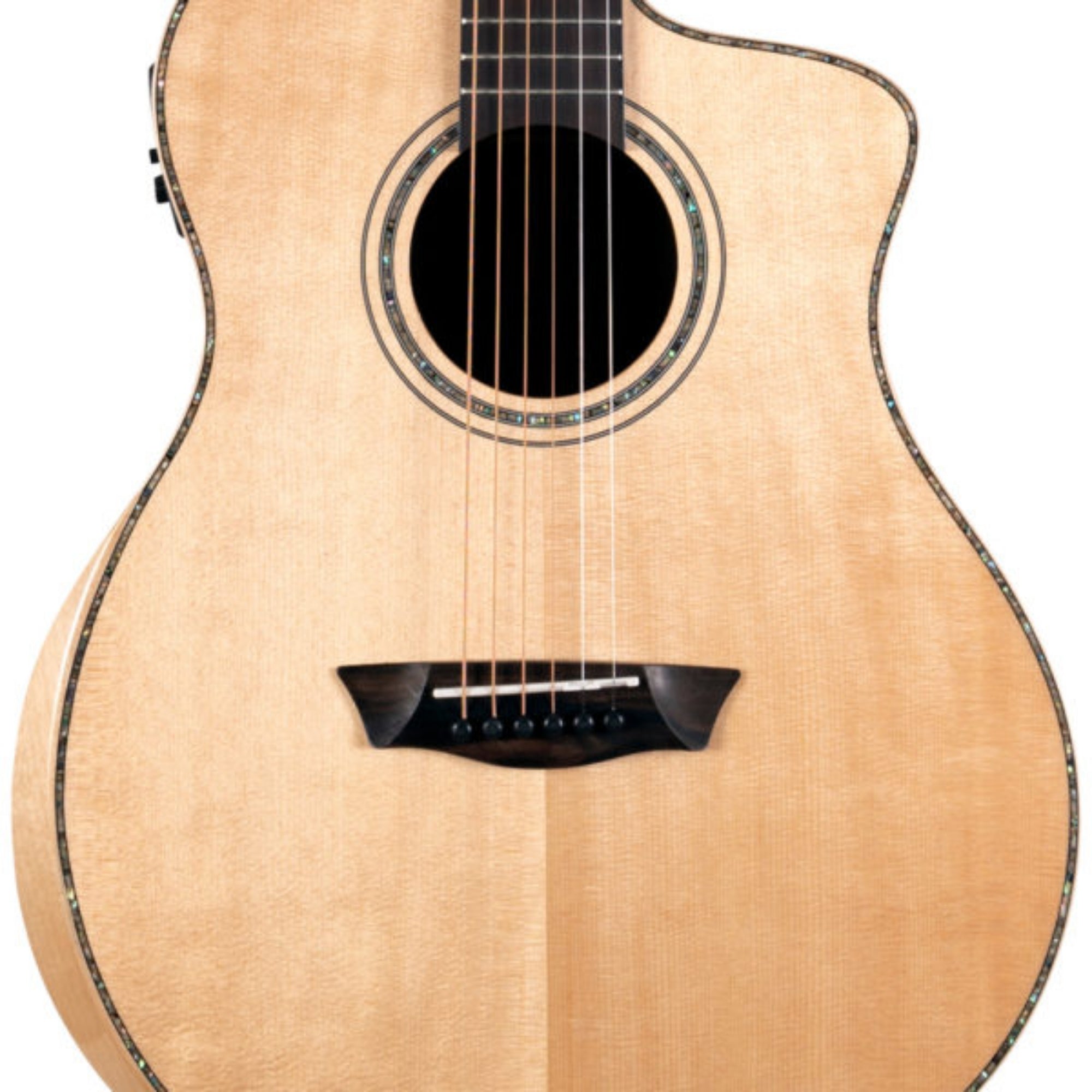 Washburn BTSC56SCE-D Bella Tono Suprema Studio 6-String with Solid Spruce Top & Barcus-Berry LX4 Preamp Electro-Acoustic Guitar – Natural Finish