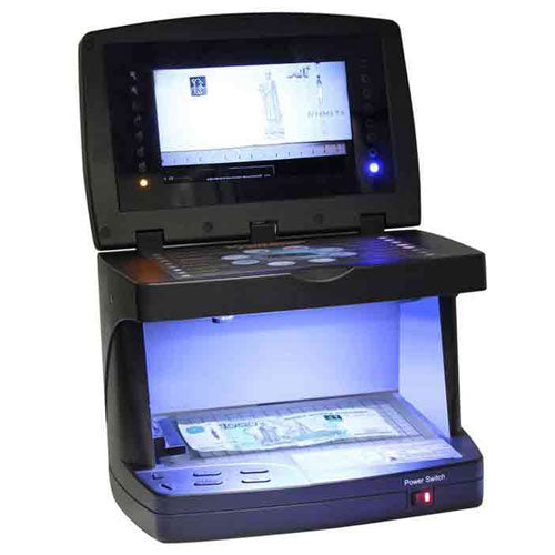 PF-9007 Multi-Currency & Documents Detector – Professional Banknote Authentication, UV/IR Detection, 7-inch LCD Display