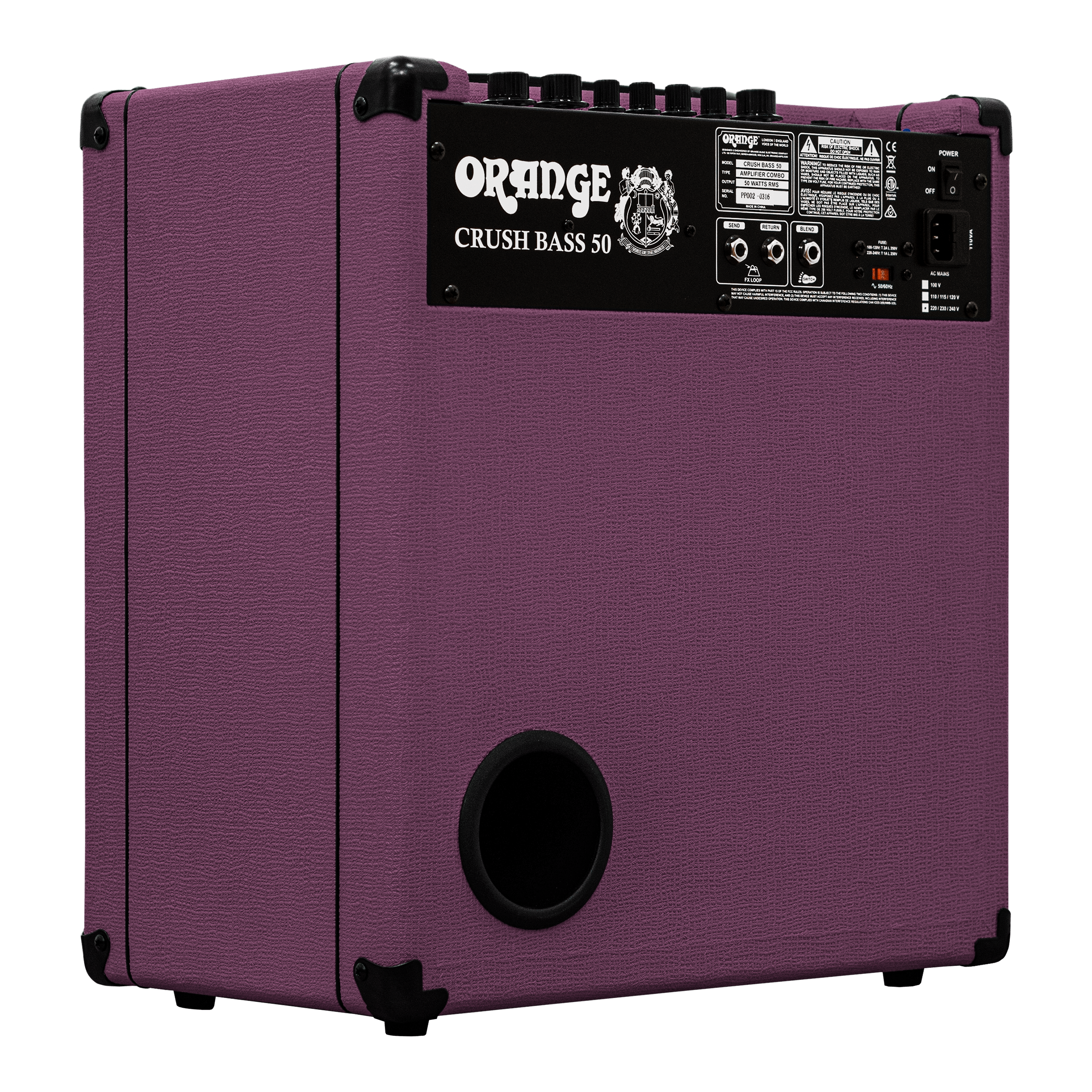 Orange Crush Bass 50 Glenn Hughes Signature Edition 50W With 12