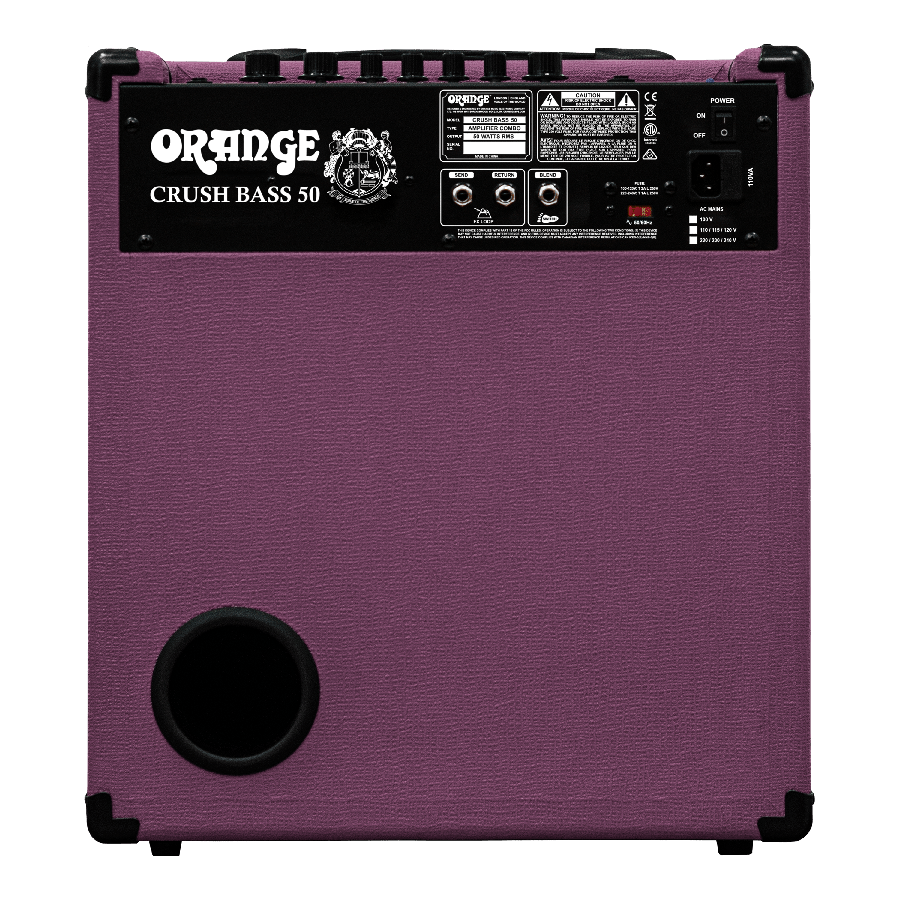 Orange Crush Bass 50 Glenn Hughes Signature Edition 50W With 12