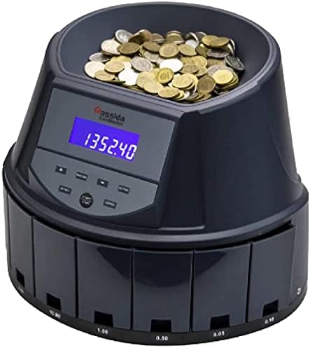 Cassida CoinMaster Multifunctional AED Coin Sorting & Counting Machine