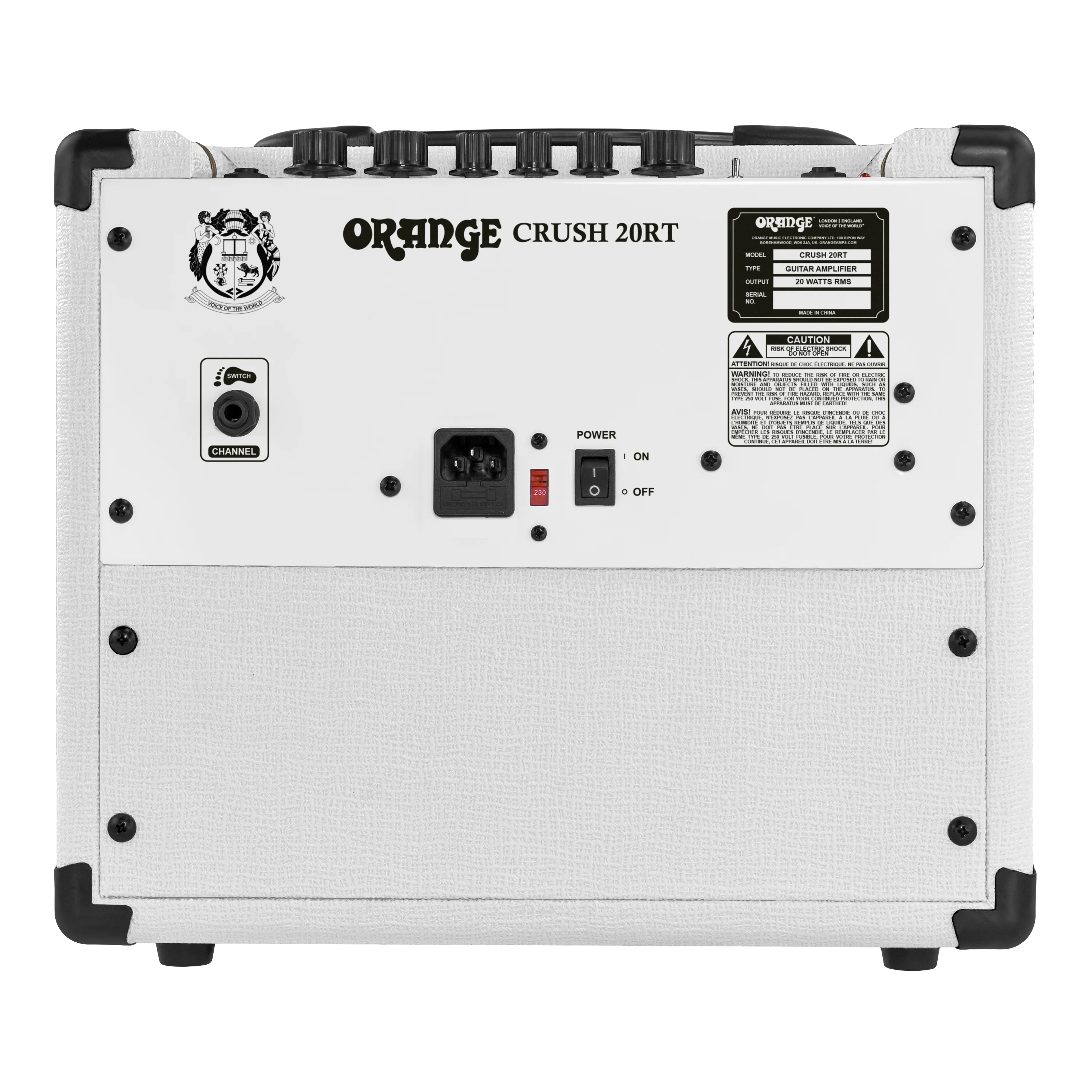 Orange Crush 20RT Orianthi Signature 20W Analogue With Reverb, Tuner & CabSim Headphone Output Guitar Combo Amplifier