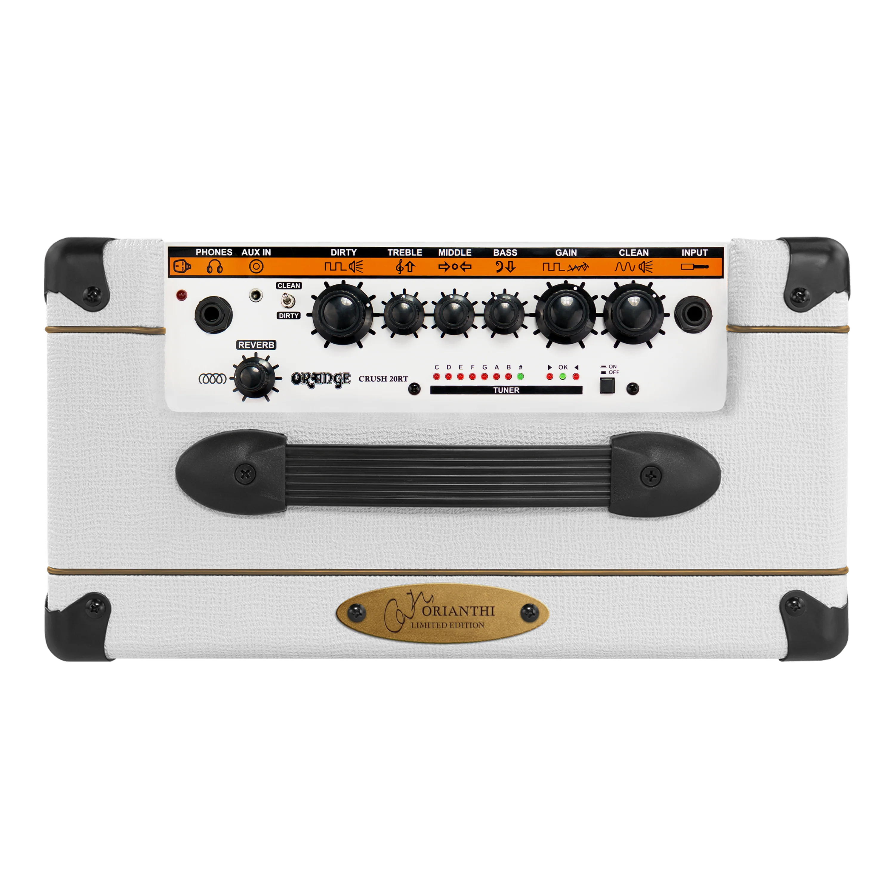 Orange Crush 20RT Orianthi Signature 20W Analogue With Reverb, Tuner & CabSim Headphone Output Guitar Combo Amplifier