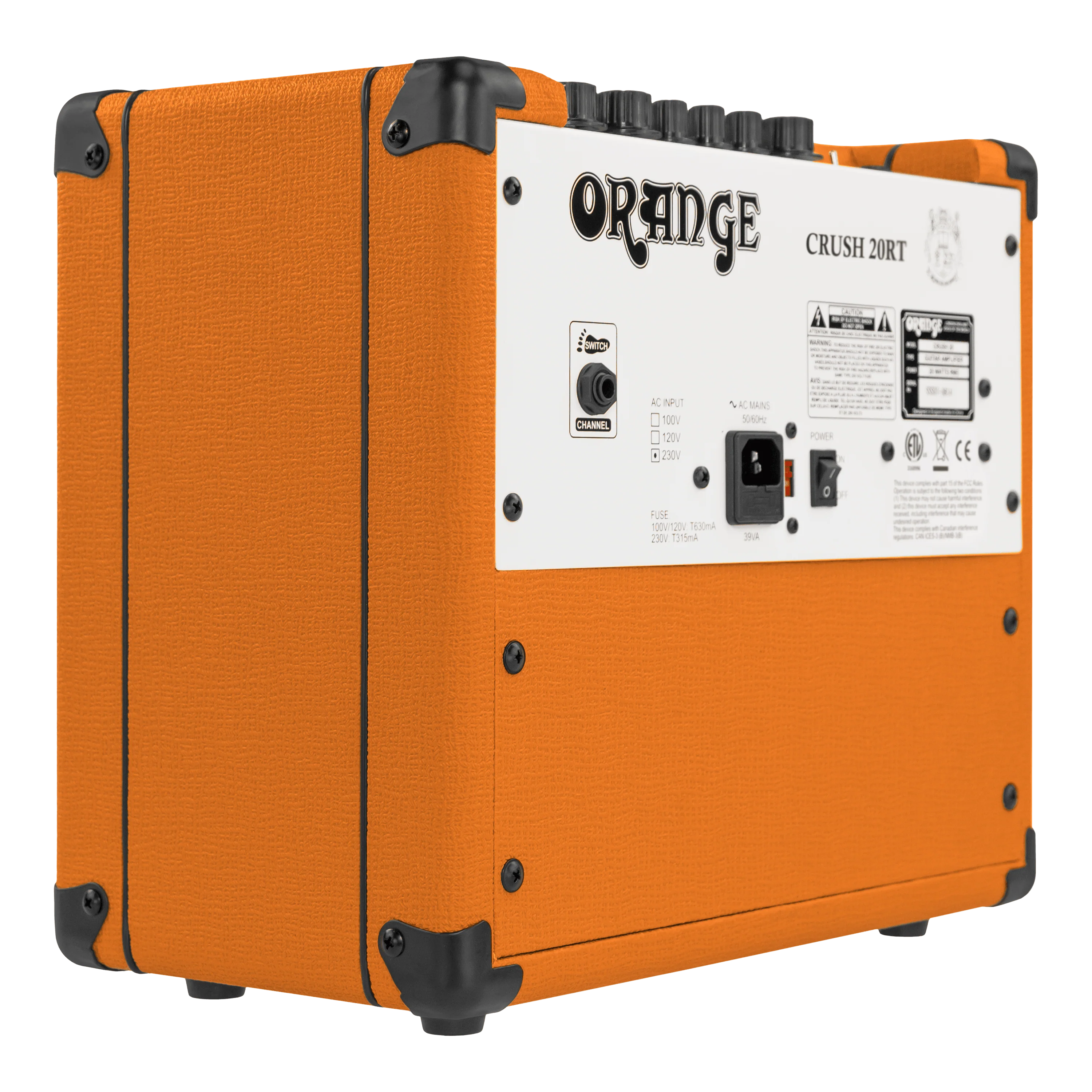 Orange Crush 20RT 20W Analogue With Reverb, Chromatic Tuner & CabSim Headphone Output Guitar Combo Amplifier