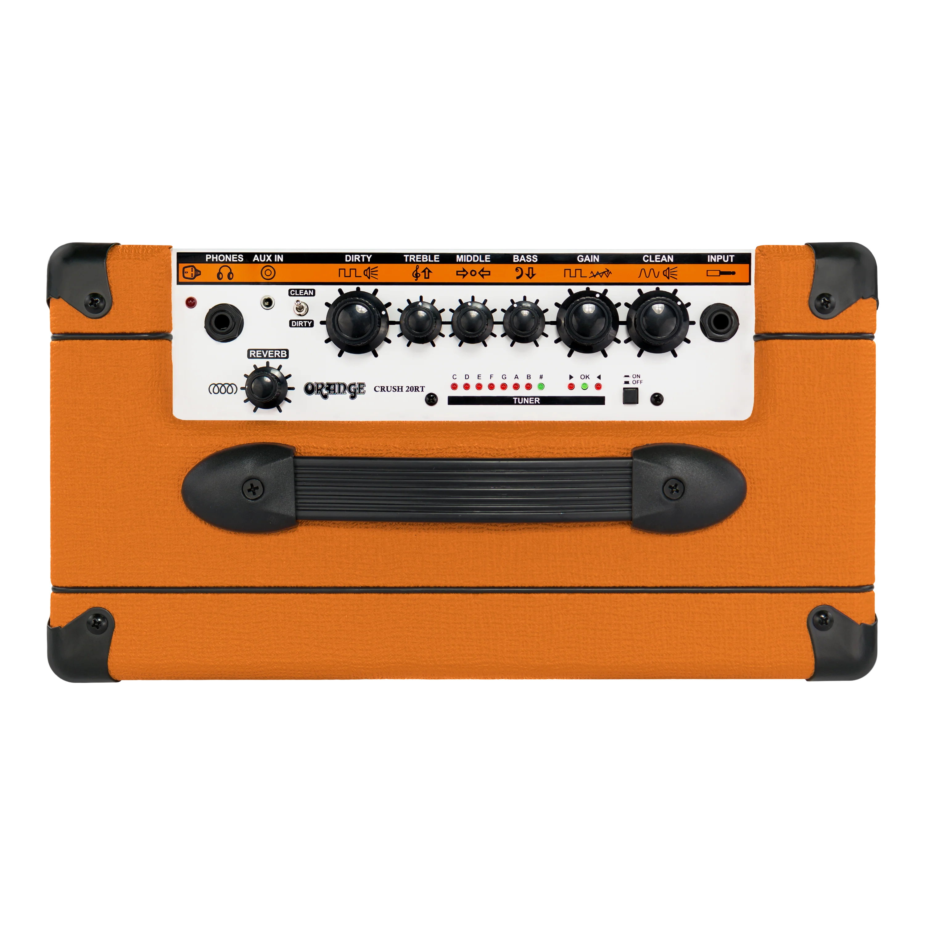 Orange Crush 20RT 20W Analogue With Reverb, Chromatic Tuner & CabSim Headphone Output Guitar Combo Amplifier