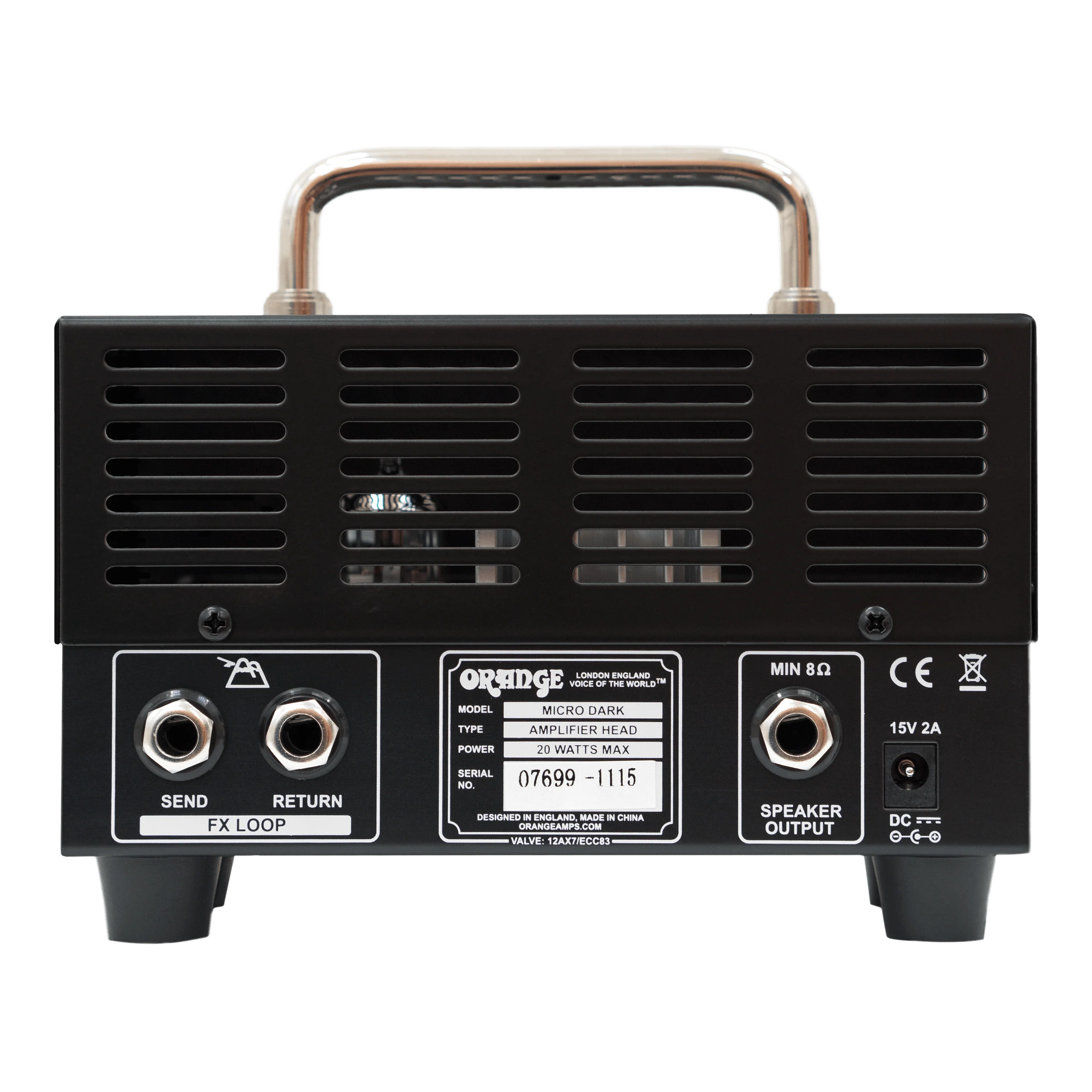 Orange Micro Dark 20W Hybrid Valve With ECC83 Tube Preamp, CabSim, FX Loop & Shape Control Guitar Head Amplifier