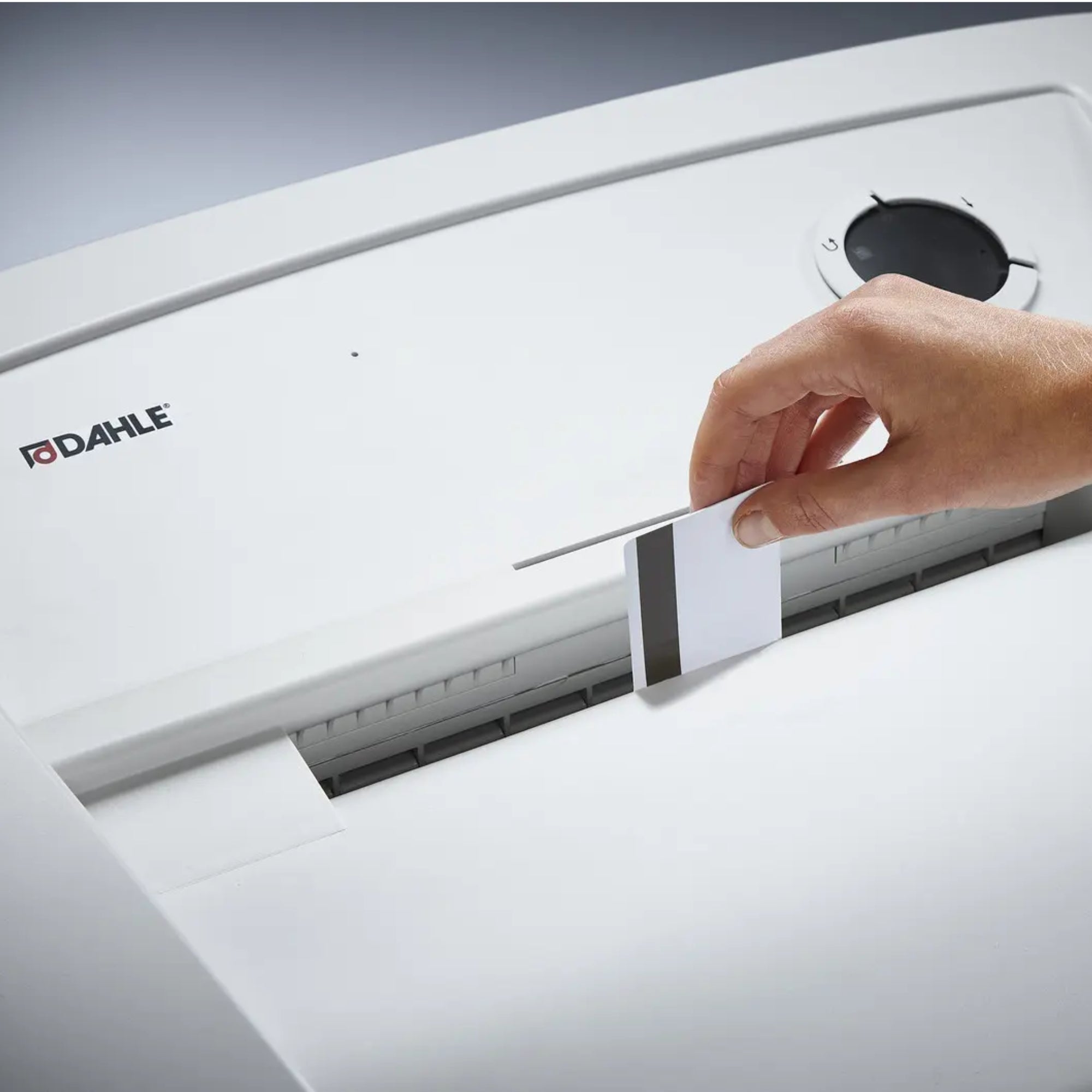 Dahle 214 Up to 26 Sheets P-2 140L Strip Cut Departmental Document Shredder