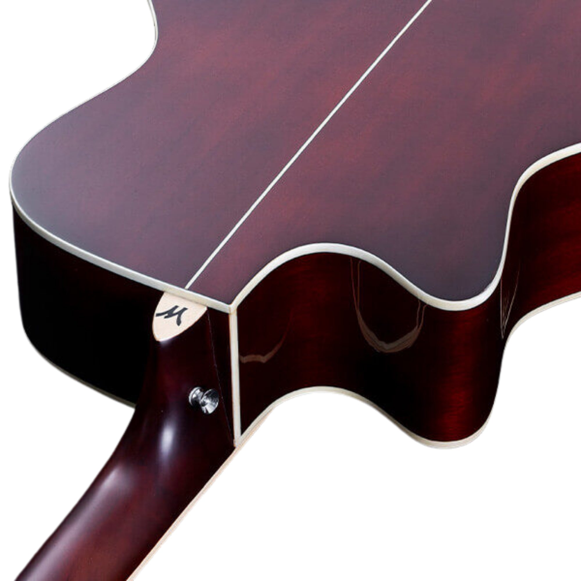 Washburn DFBACEA-U Deep Forest Burl ACE Grand Auditorium 6-String with Barcus Berry Active Electronics & Tuner Electro-Acoustic Guitar – Amber Fade