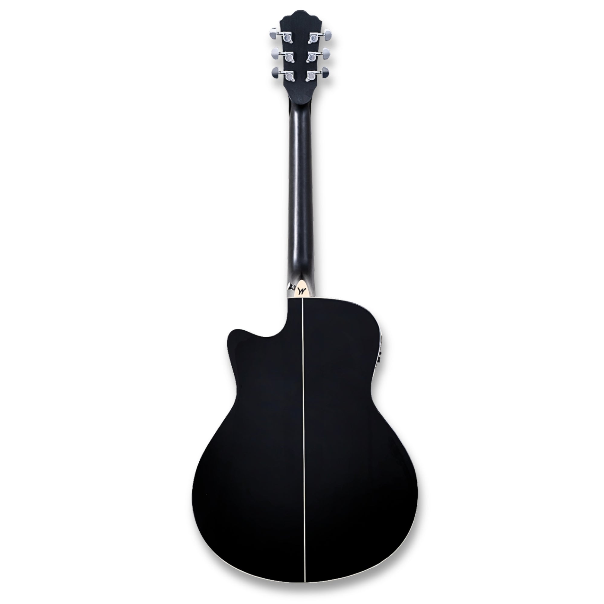 Washburn DFBACEB-U Deep Forest Burl ACE Grand Auditorium 6-String with Barcus Berry Active Electronics & Built-in Tuner Electro-Acoustic Guitar – Black Fade