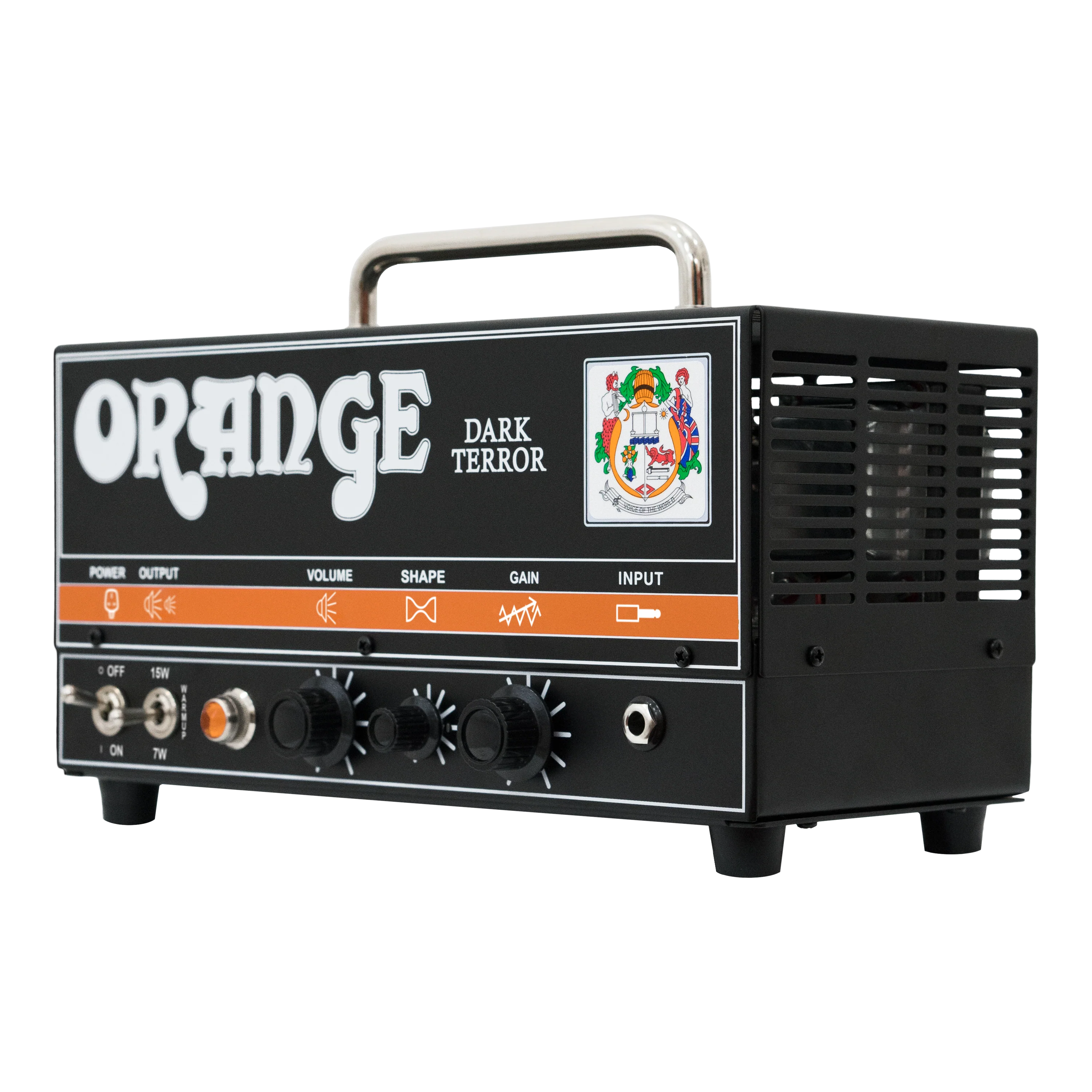Orange Dark Terror 15W High-Gain Tube Valve With FX Loop, Shape Control & Switchable 15W/7W Output Guitar Head Amplifier