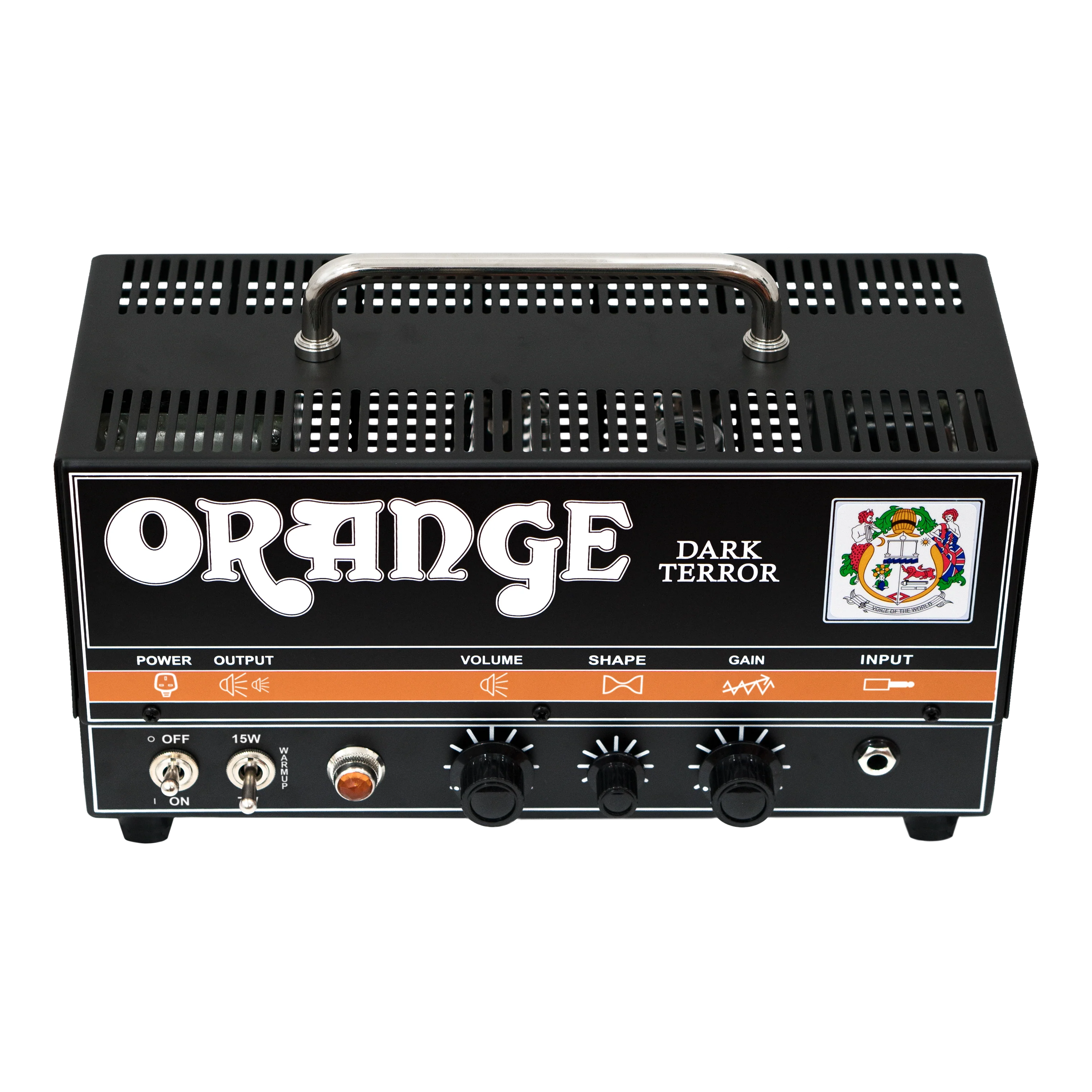 Orange Dark Terror 15W High-Gain Tube Valve With FX Loop, Shape Control & Switchable 15W/7W Output Guitar Head Amplifier