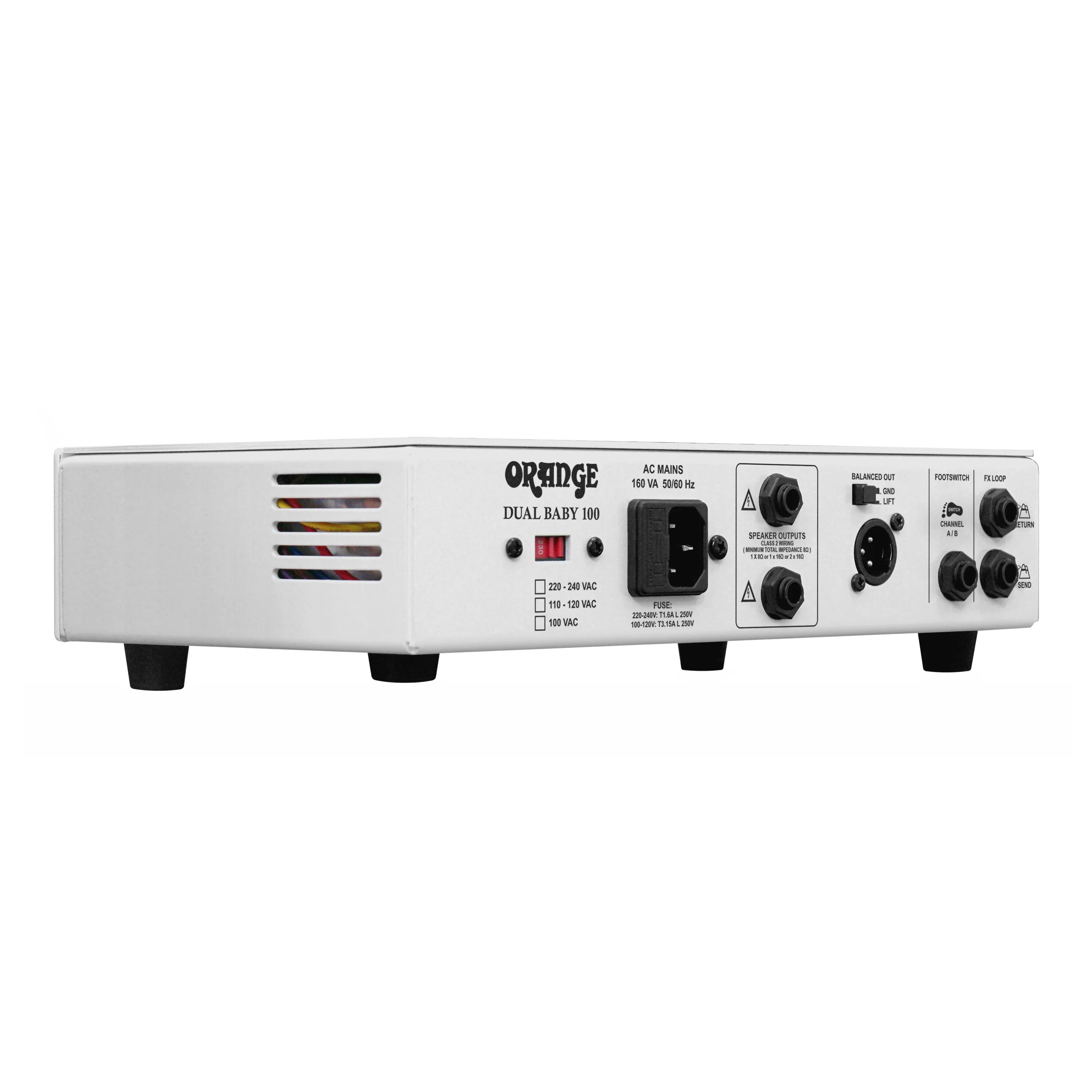 Orange Dual Baby 100W Twin Channel Solid State With FX Loop, Rackmount Design & Gig Bag Guitar Head Amplifier