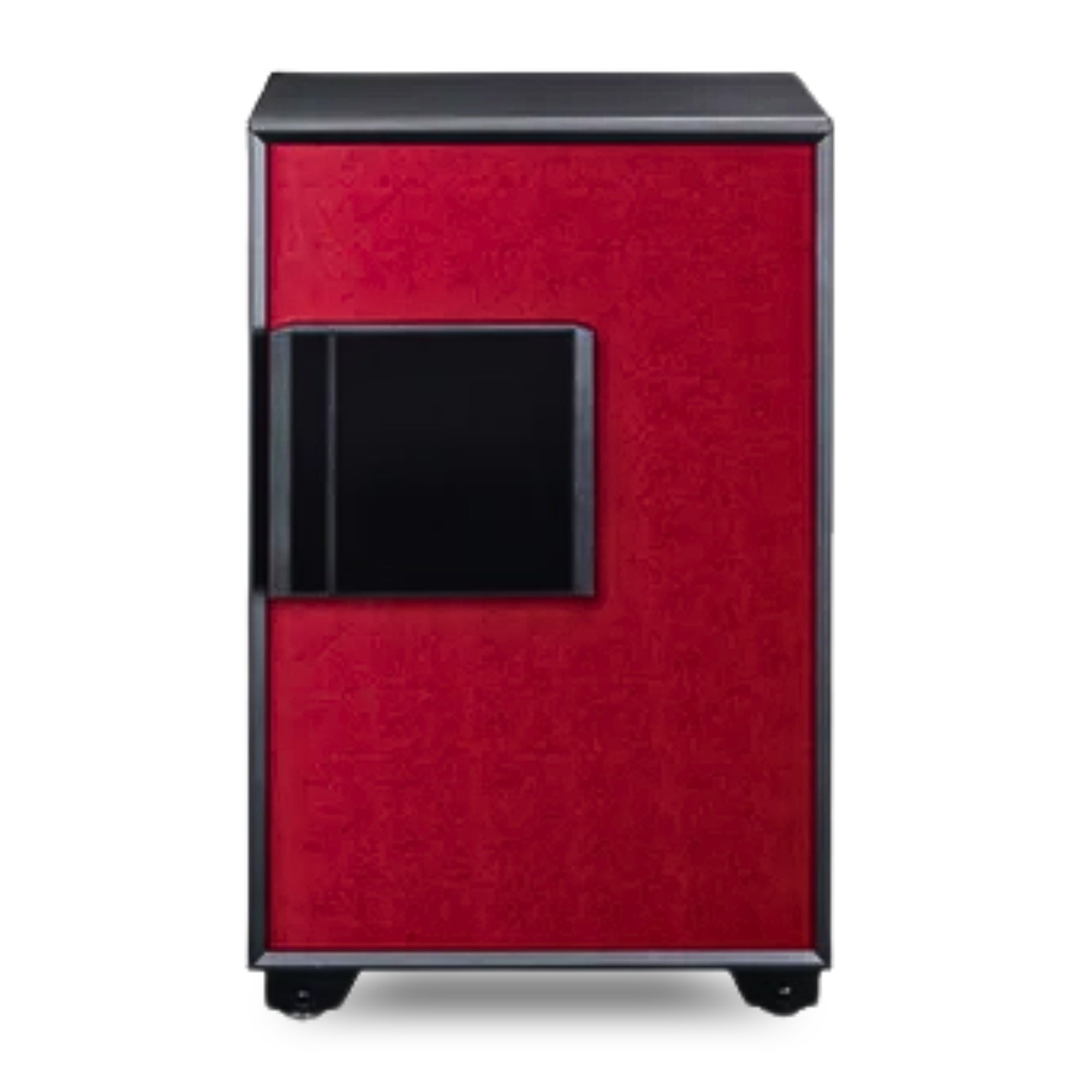 Eagle Safes EGE-085 Digital + Keylock + Fingerprint Fire Resistant Security Safe - (Black/Red)