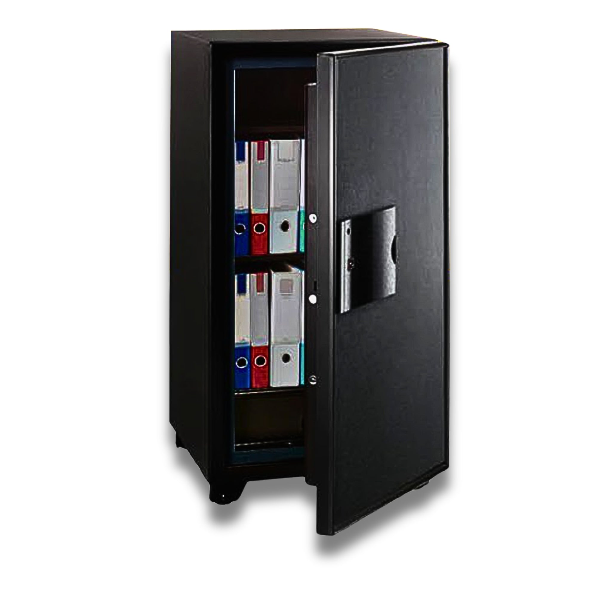 Eagle Safes EGE-100 Digital + Keylock + Fingerprint Fire Resistant Security Safe - (Black/Black)