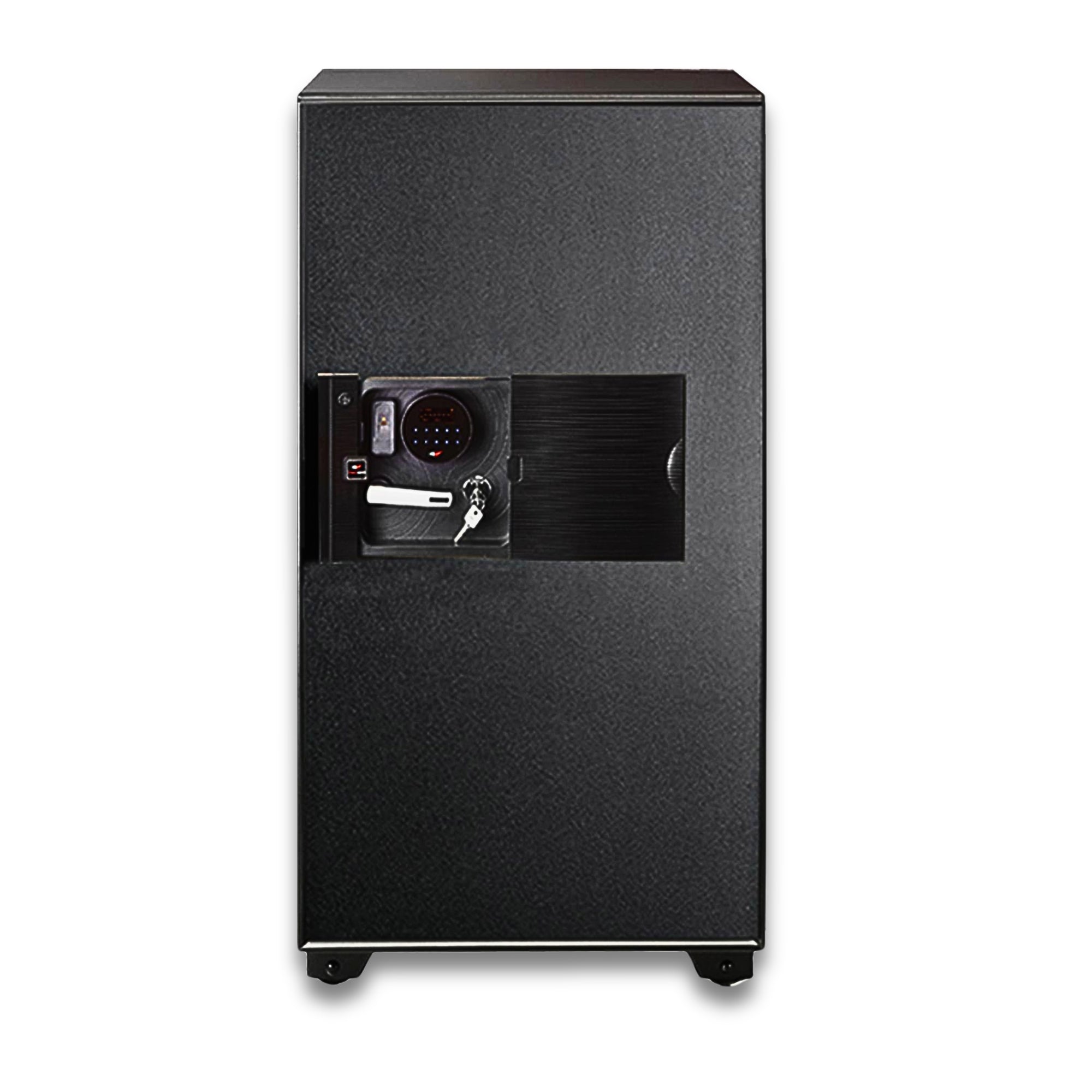 Eagle Safes EGE-130 Digital + Keylock + Fingerprint Fire Resistant Security Safe - (Black/Black)